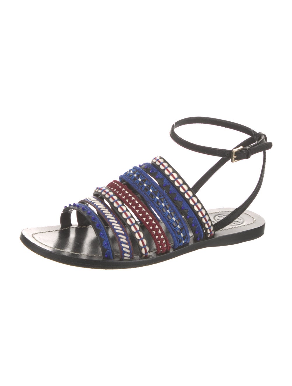 Tory Burch Leather Patterned Gladiator Sandals - image 2