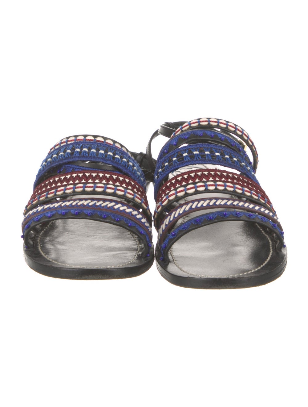 Tory Burch Leather Patterned Gladiator Sandals - image 3