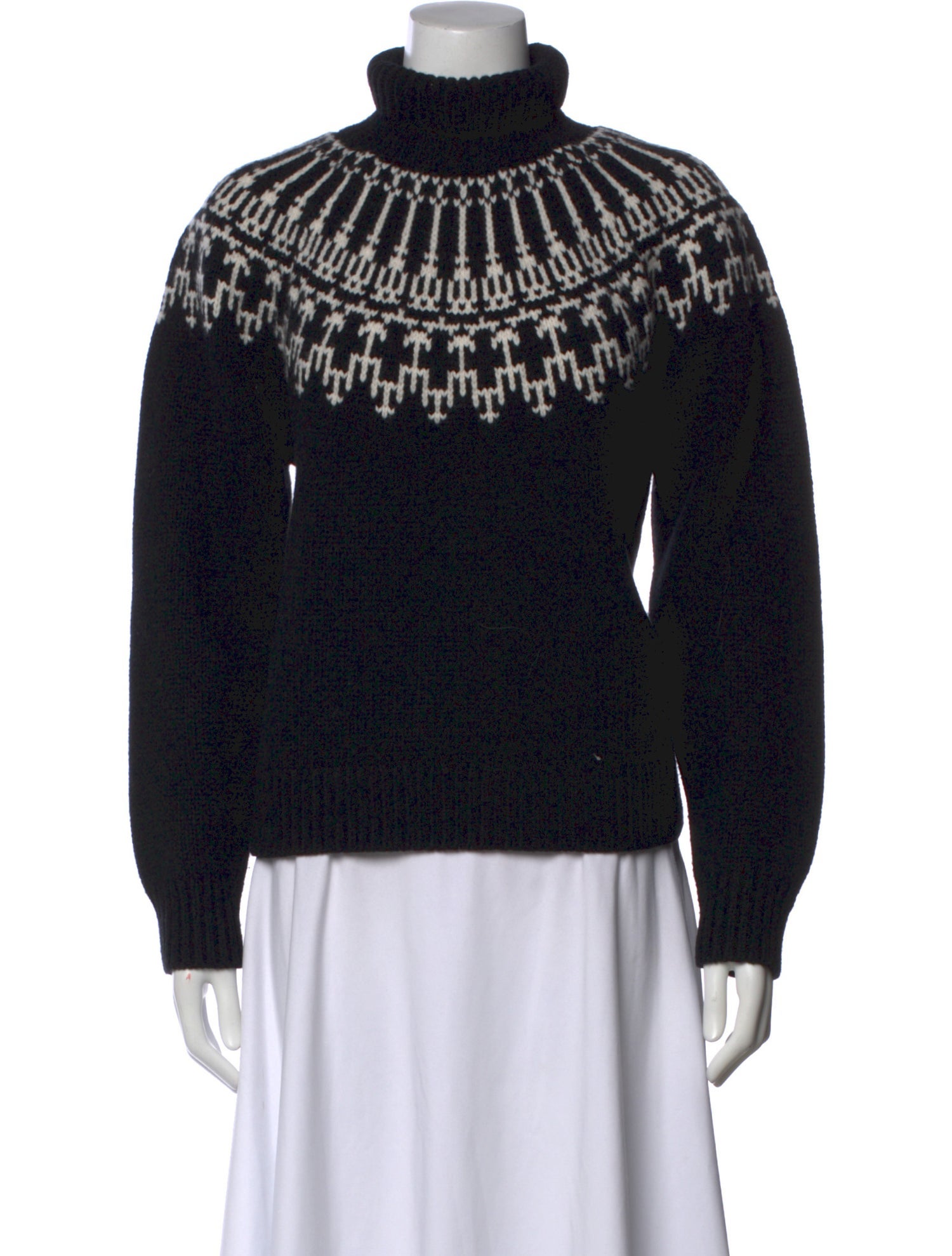 Tory Burch Wool Graphic Print Sweater