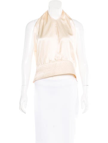 Tory Burch Silk One-Shoulder Top w/ Tags