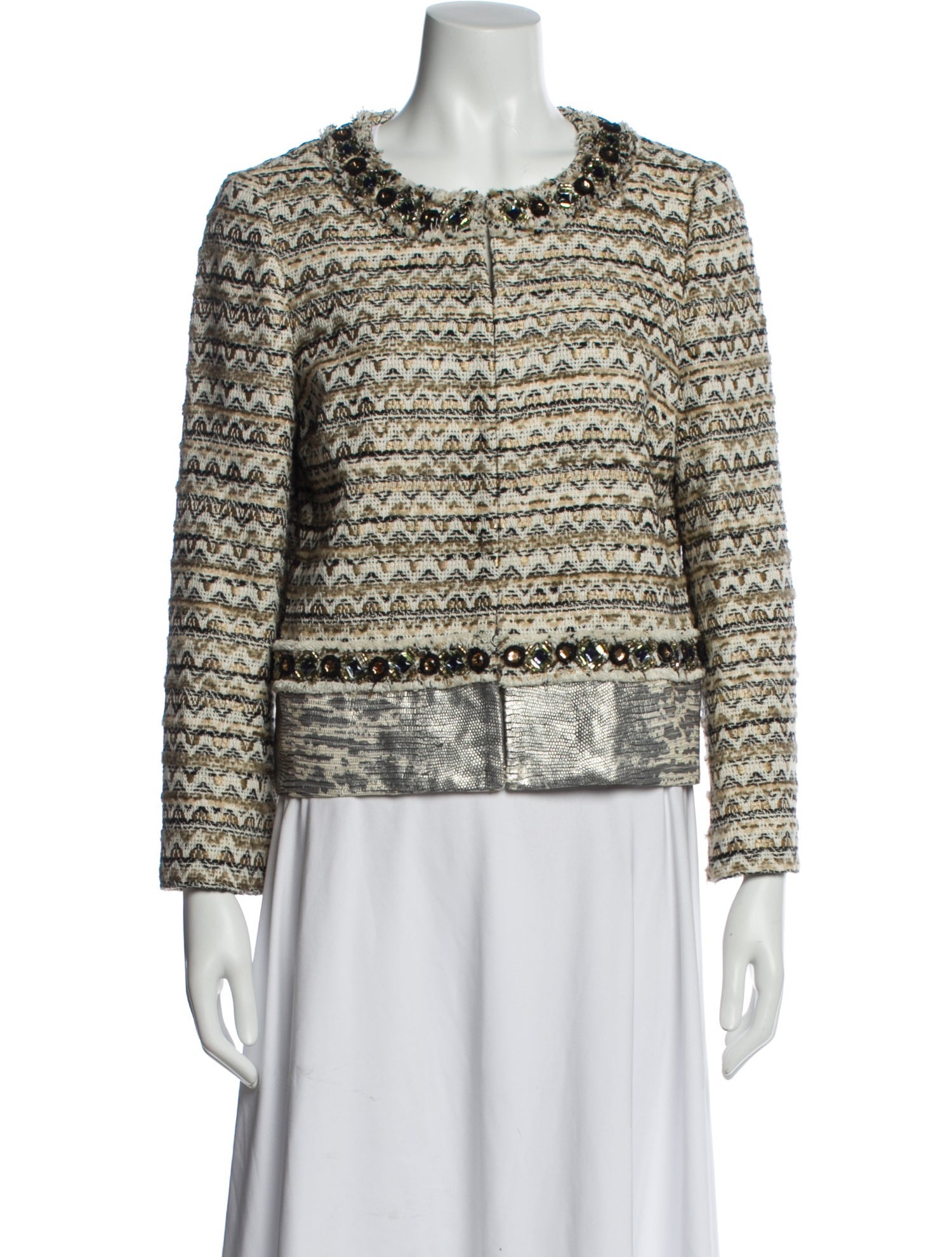 Tory Burch Tweed Pattern Evening Jacket