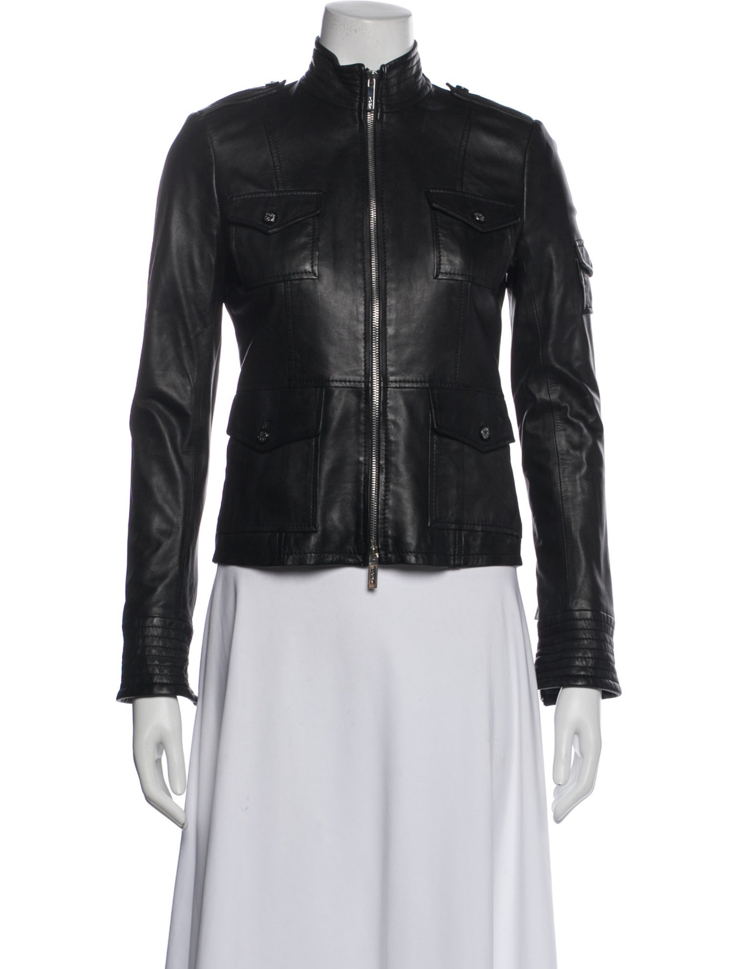 Tory Burch Leather Biker Jacket