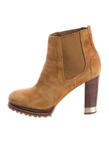 Tory Burch Suede Ankle Boots