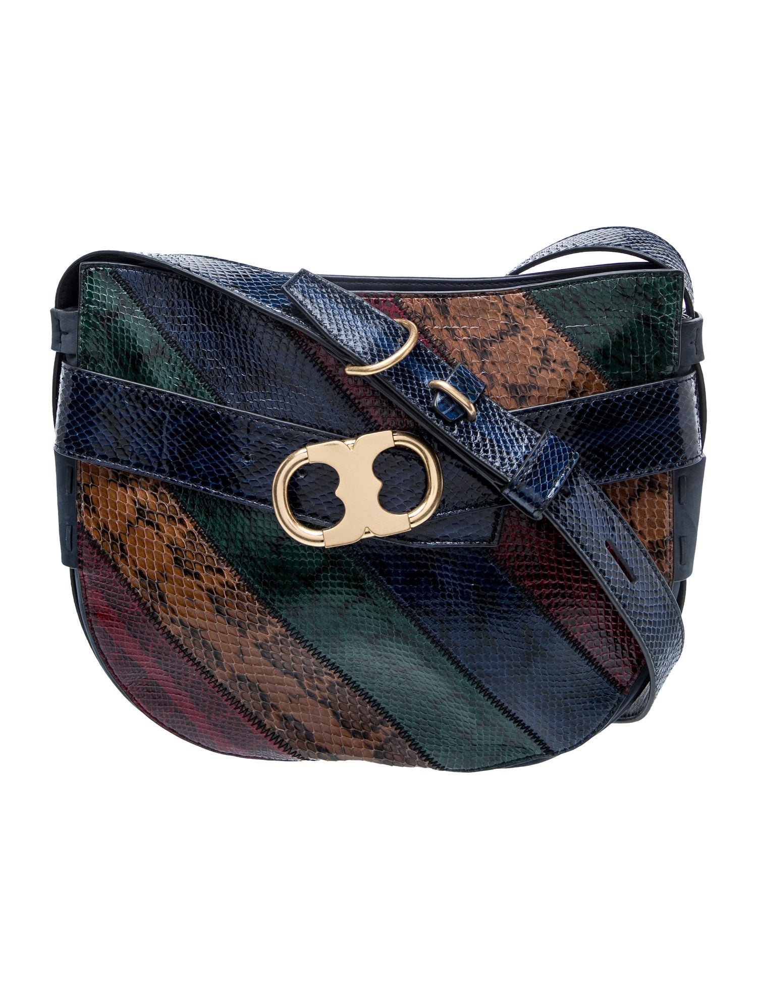 Tory Burch Snakeskin Messenger Bag