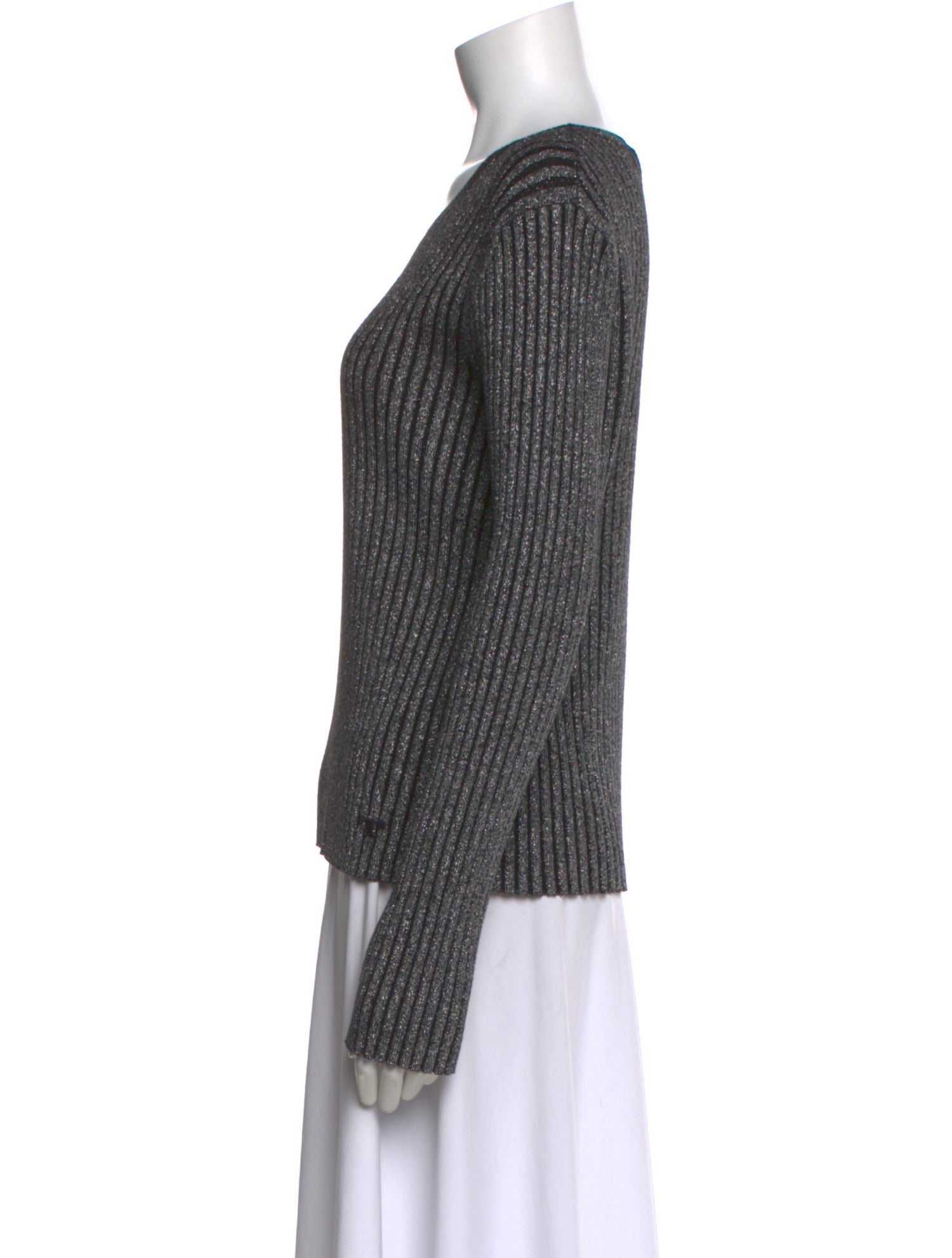 Tory Burch Merino Wool Scoop Neck Sweater
