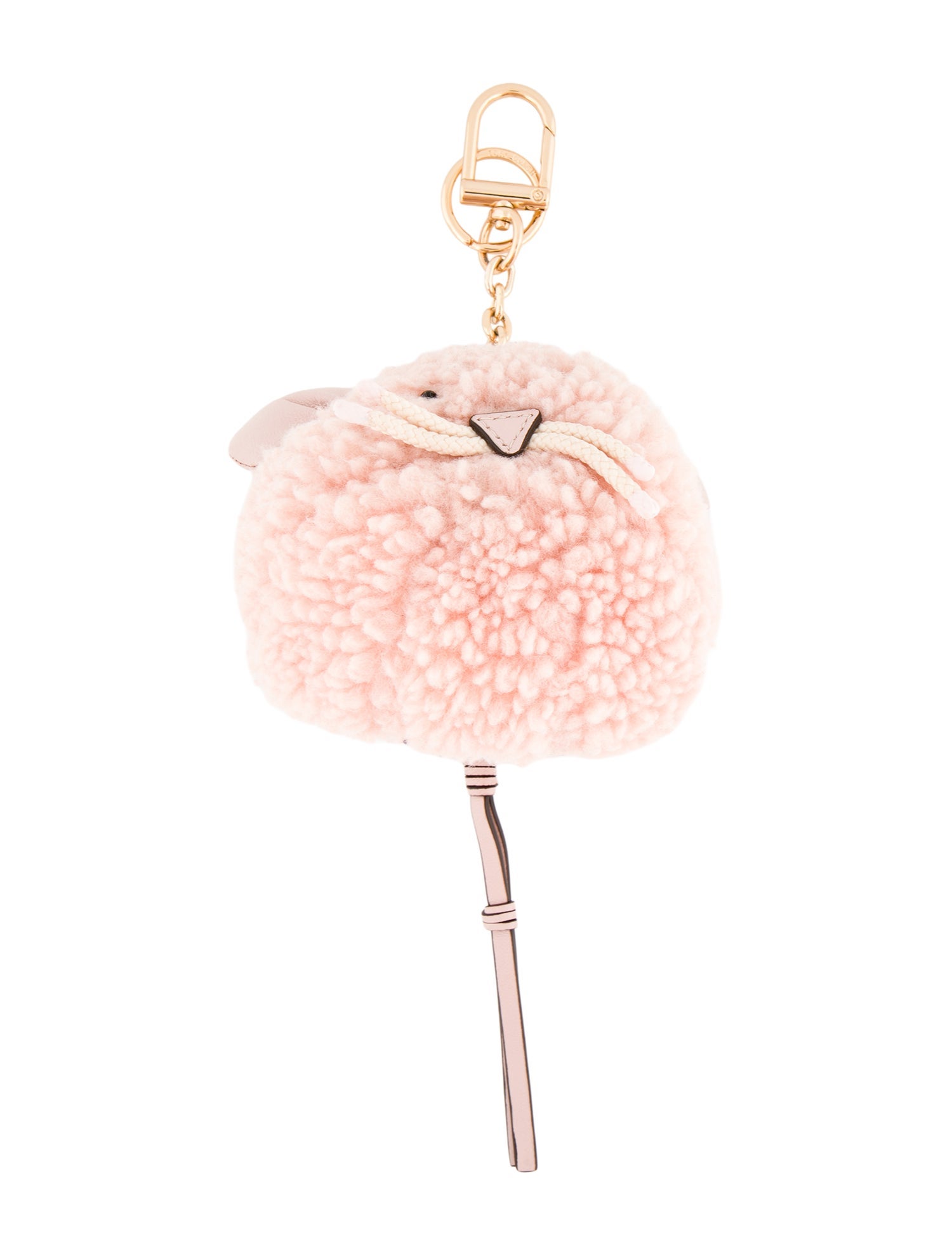 Tory Burch fleece wool keychain