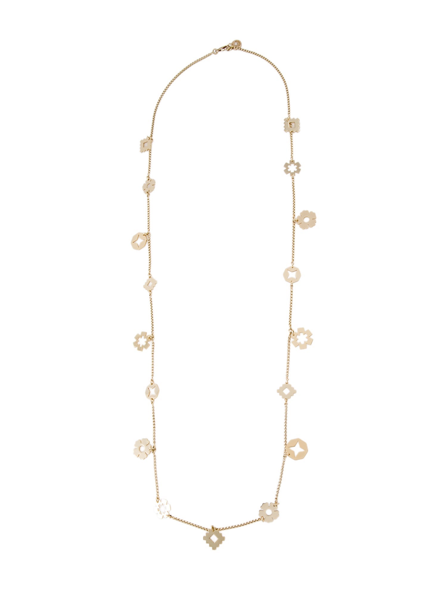 Tory Burch 'Geo Flower' Station Necklace