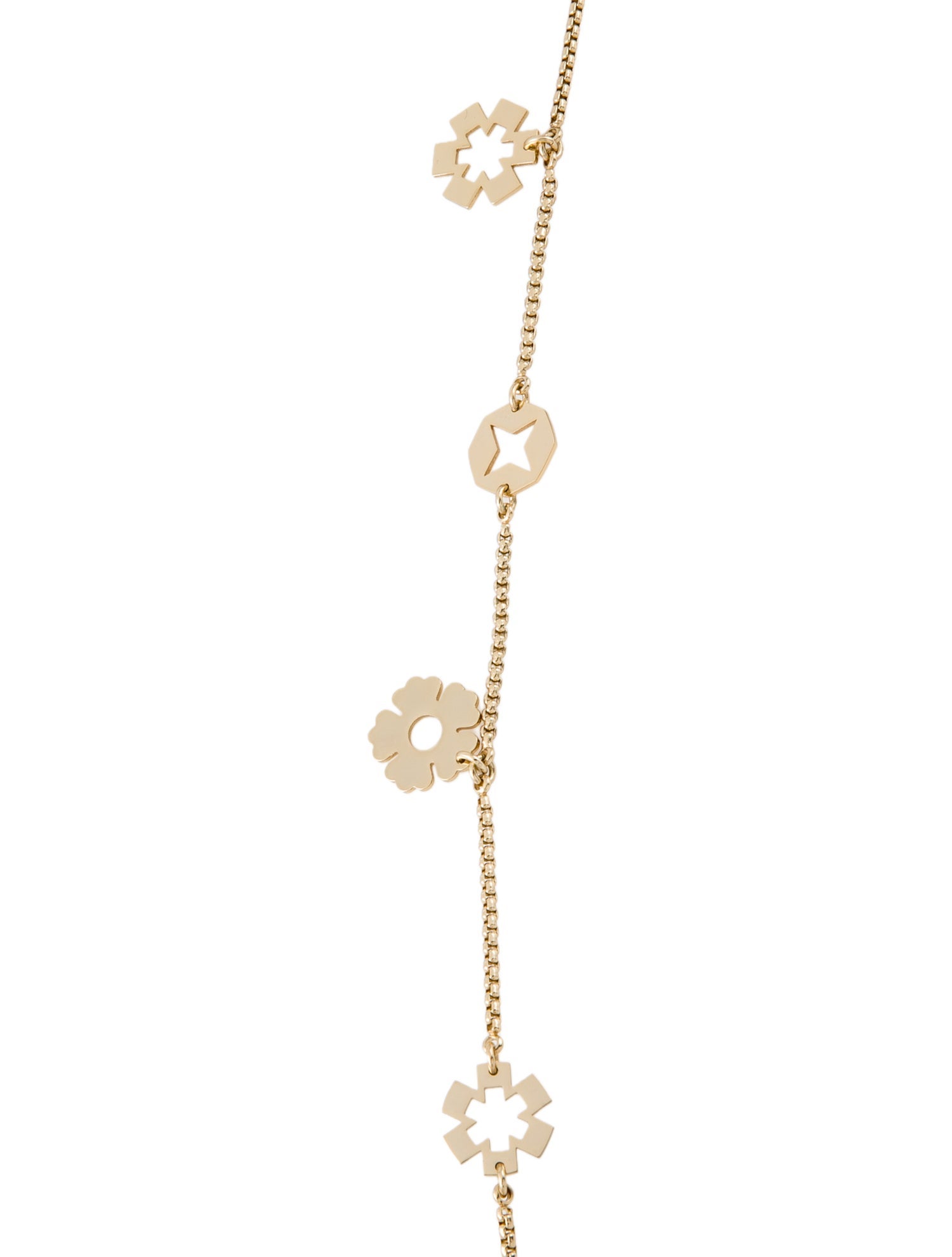 Tory Burch 'Geo Flower' Station Necklace
