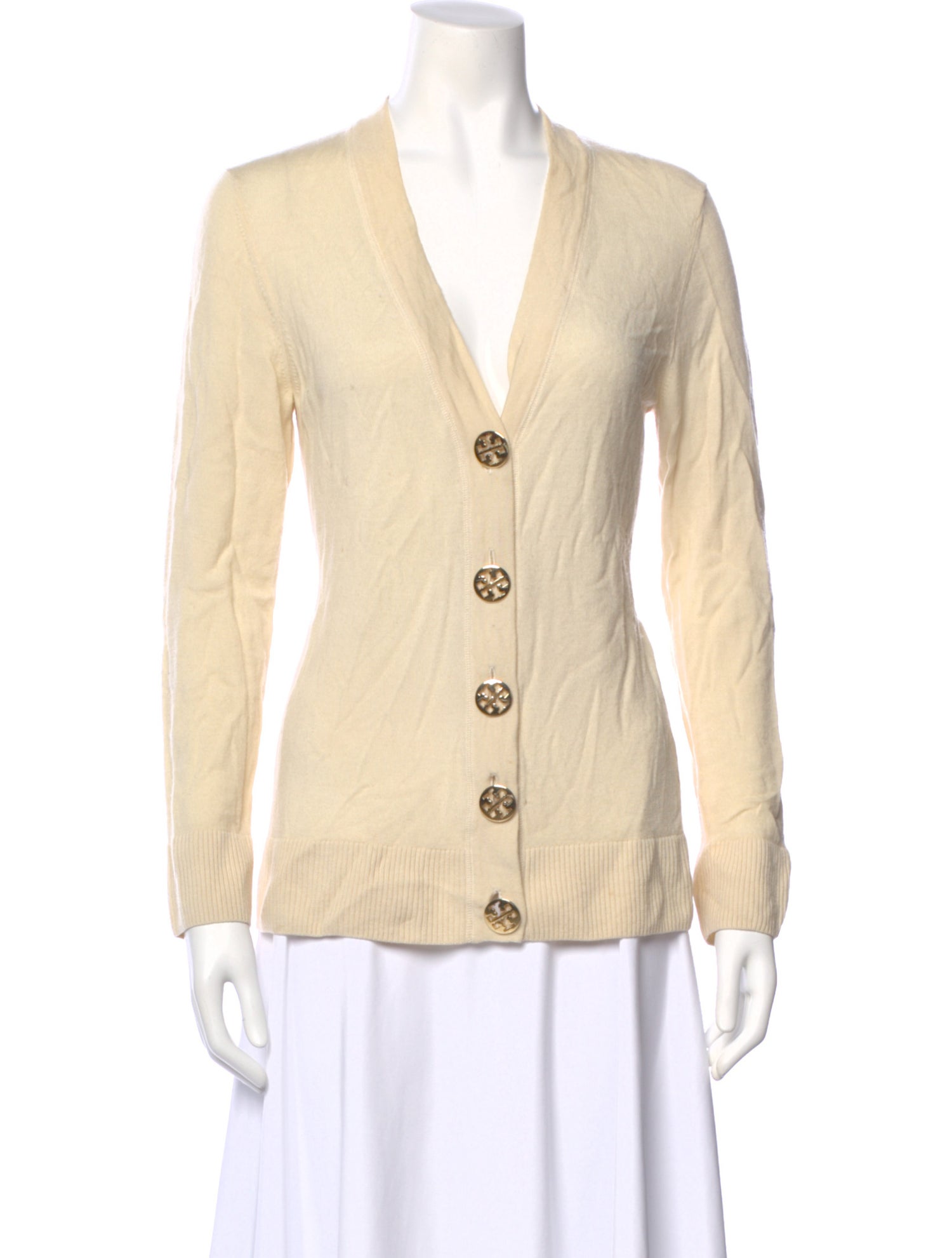 Tory Burch Merino Wool V-Neck Sweater