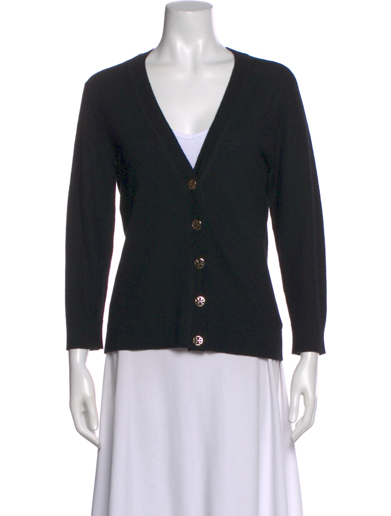 Tory Burch Merino Wool V-Neck Sweater