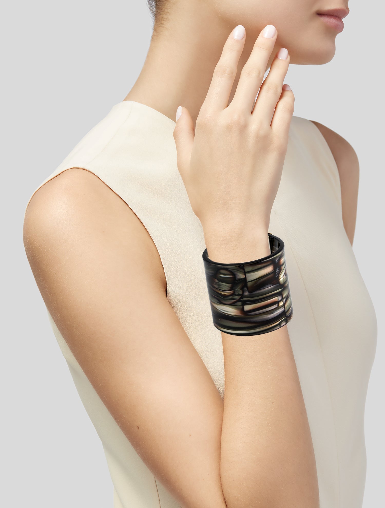 Tory Burch Resin Cuff Bracelet