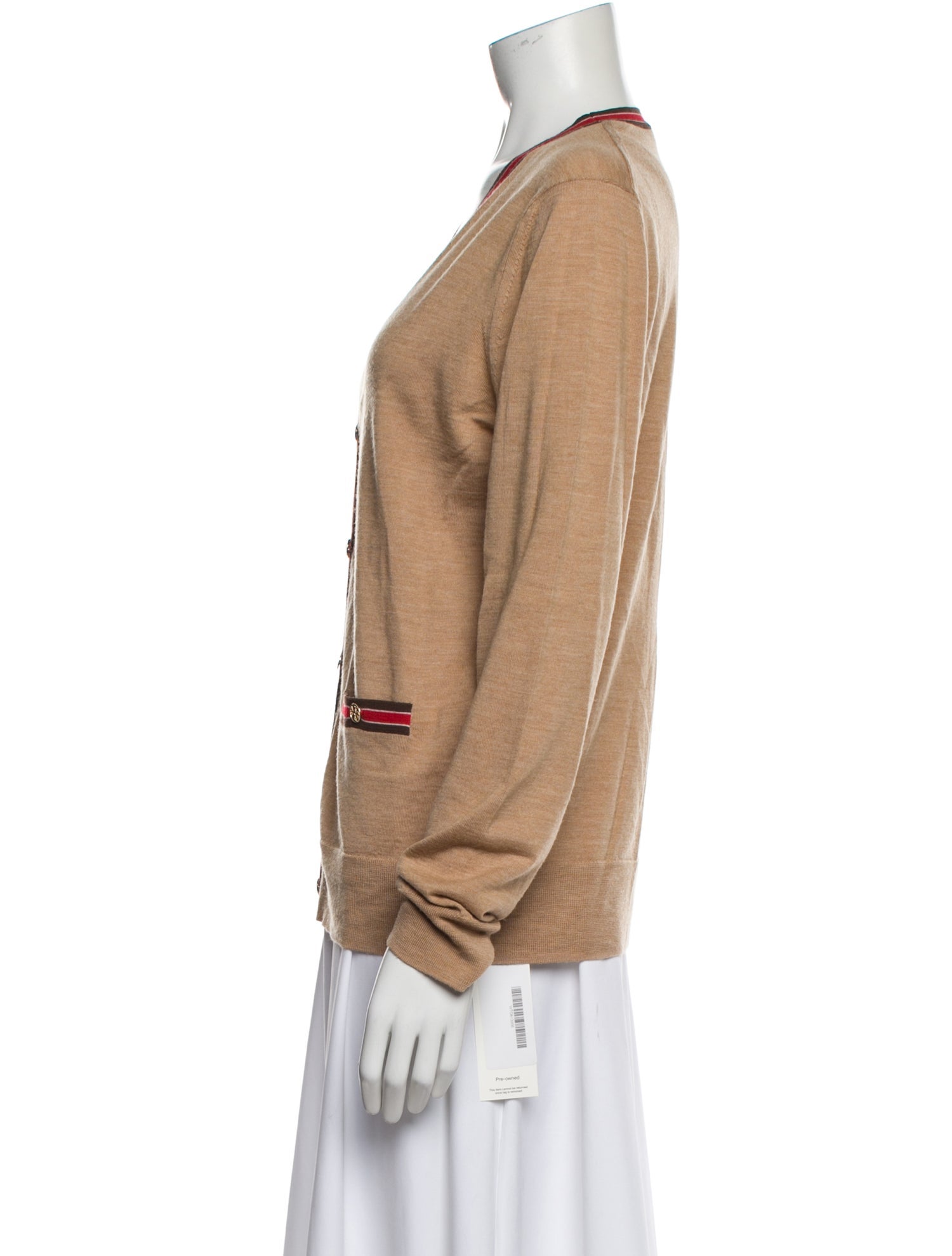 Tory Burch Merino Wool Striped Sweater