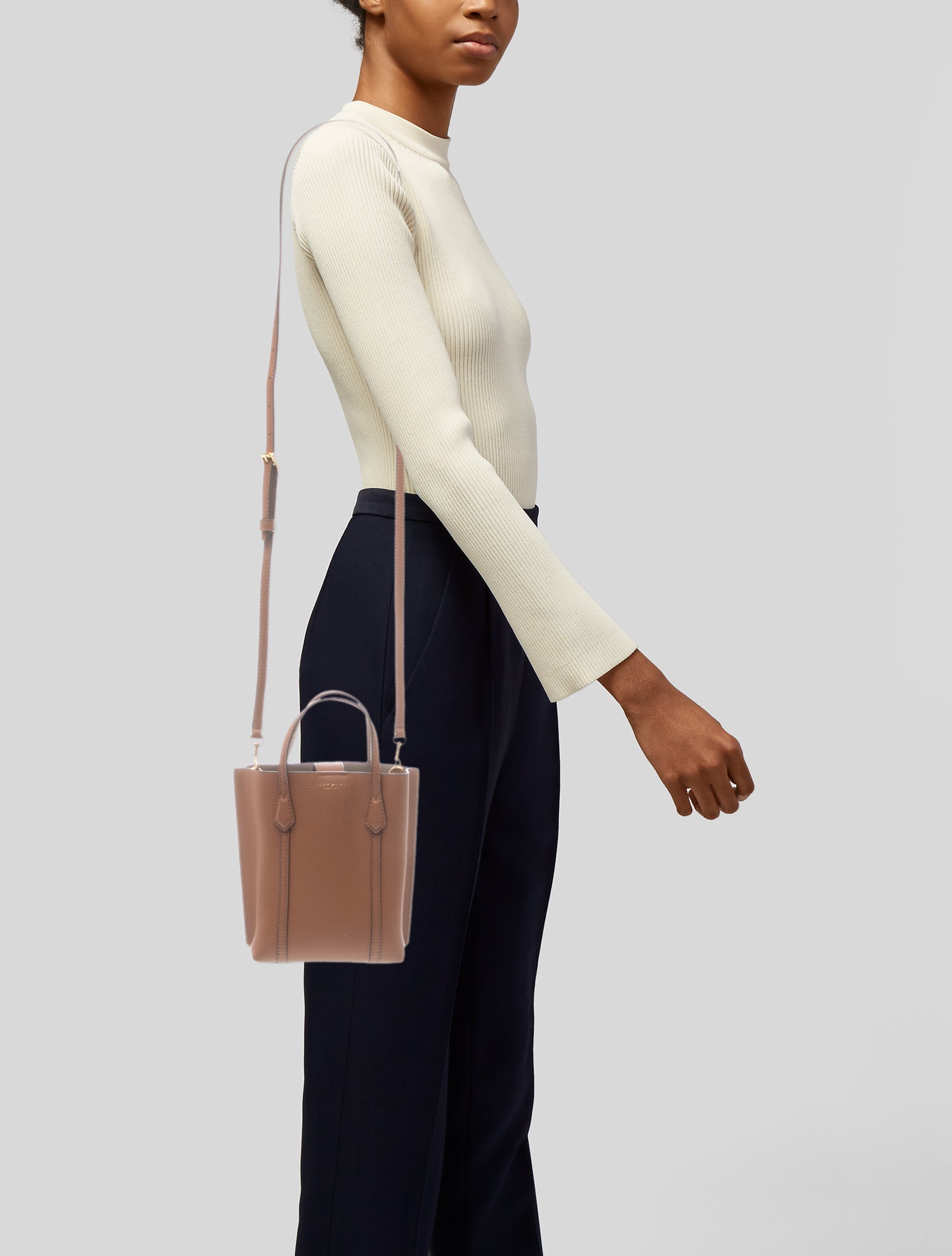 Tory Burch Leather Bucket Bag