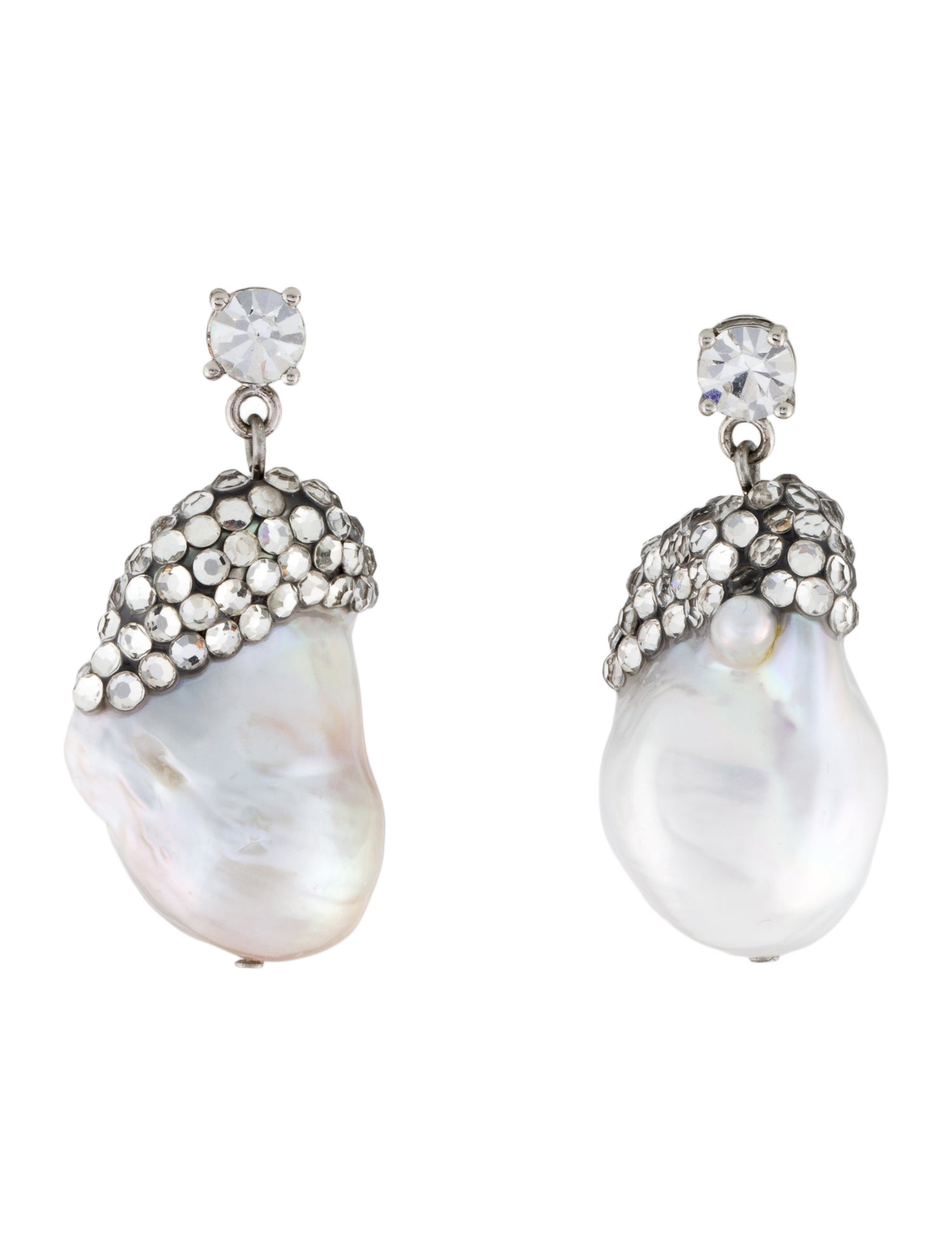 Tory Burch Pearl & Crystal Moondance Drop Earrings