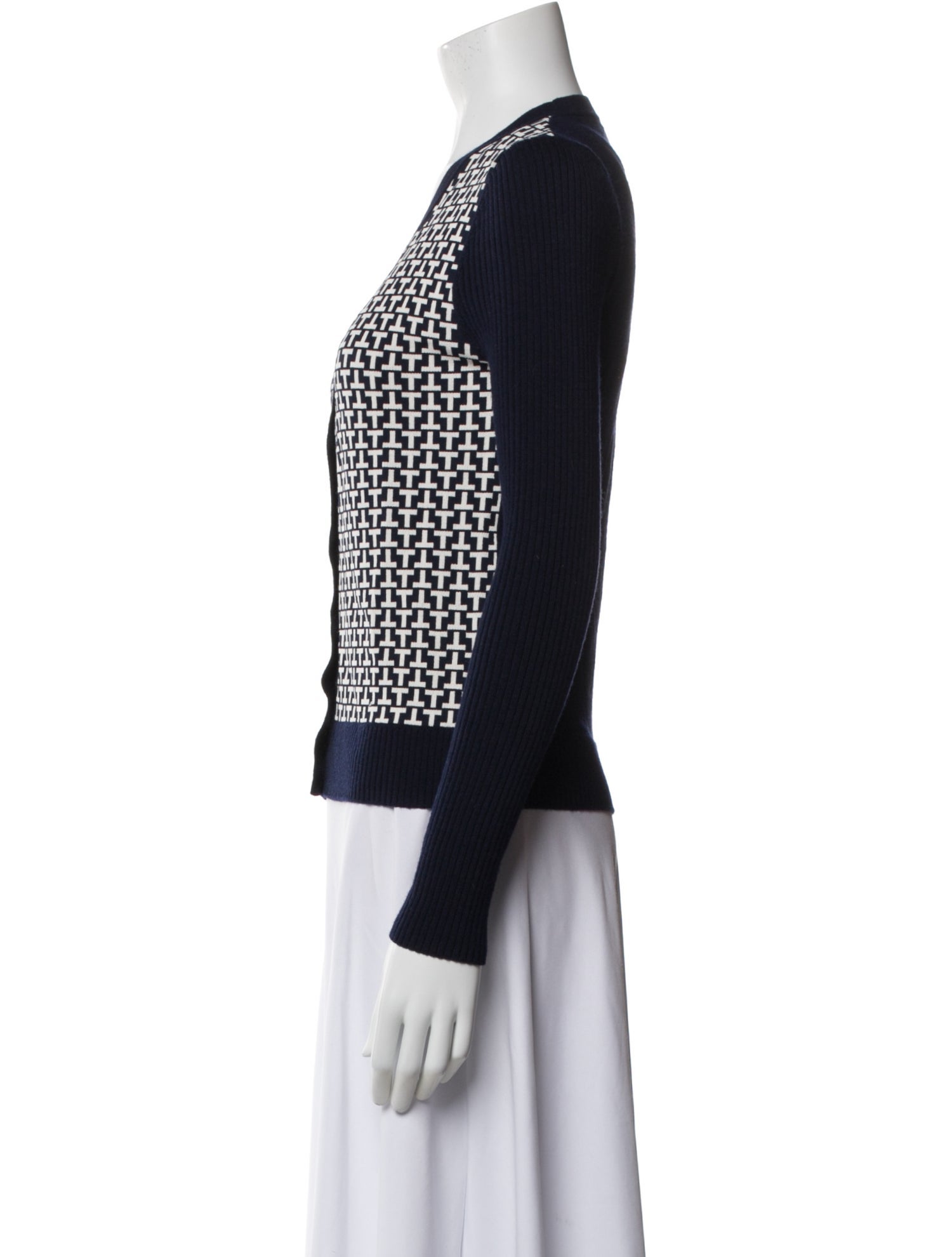 Tory Burch Merino Wool Printed Sweater