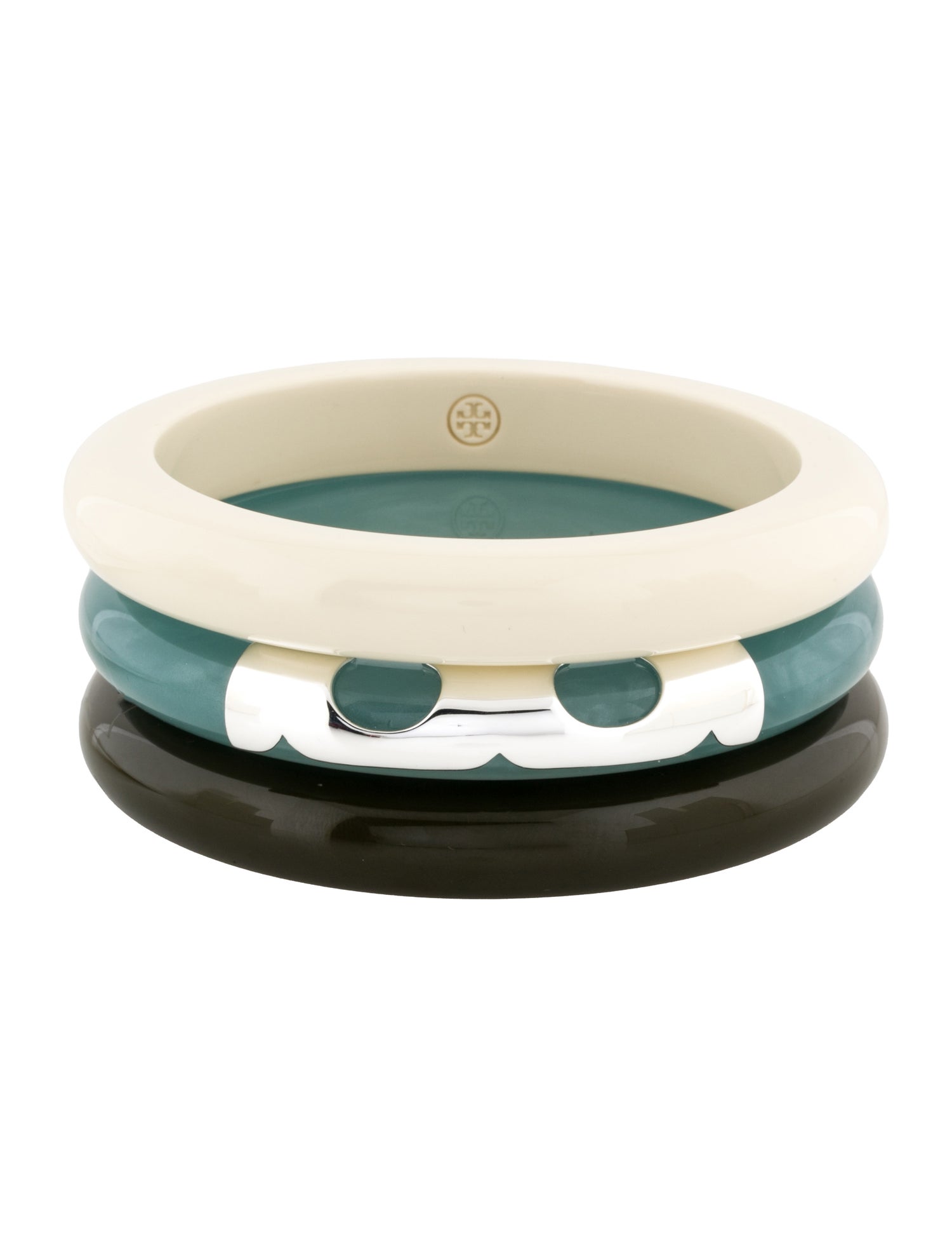 Tory Burch Resin Bangle Bracelet Set