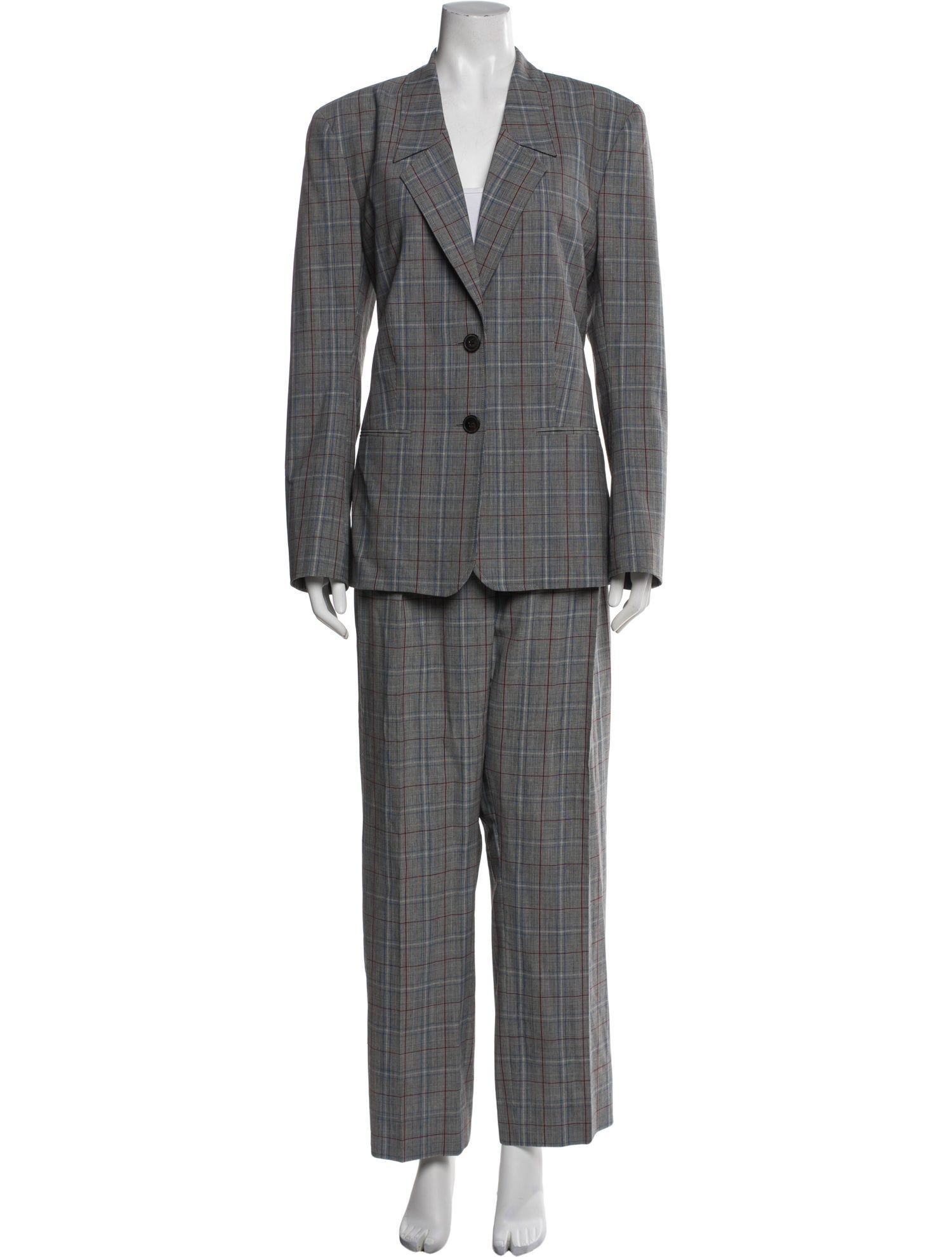 Tory Burch Plaid Print Pantsuit