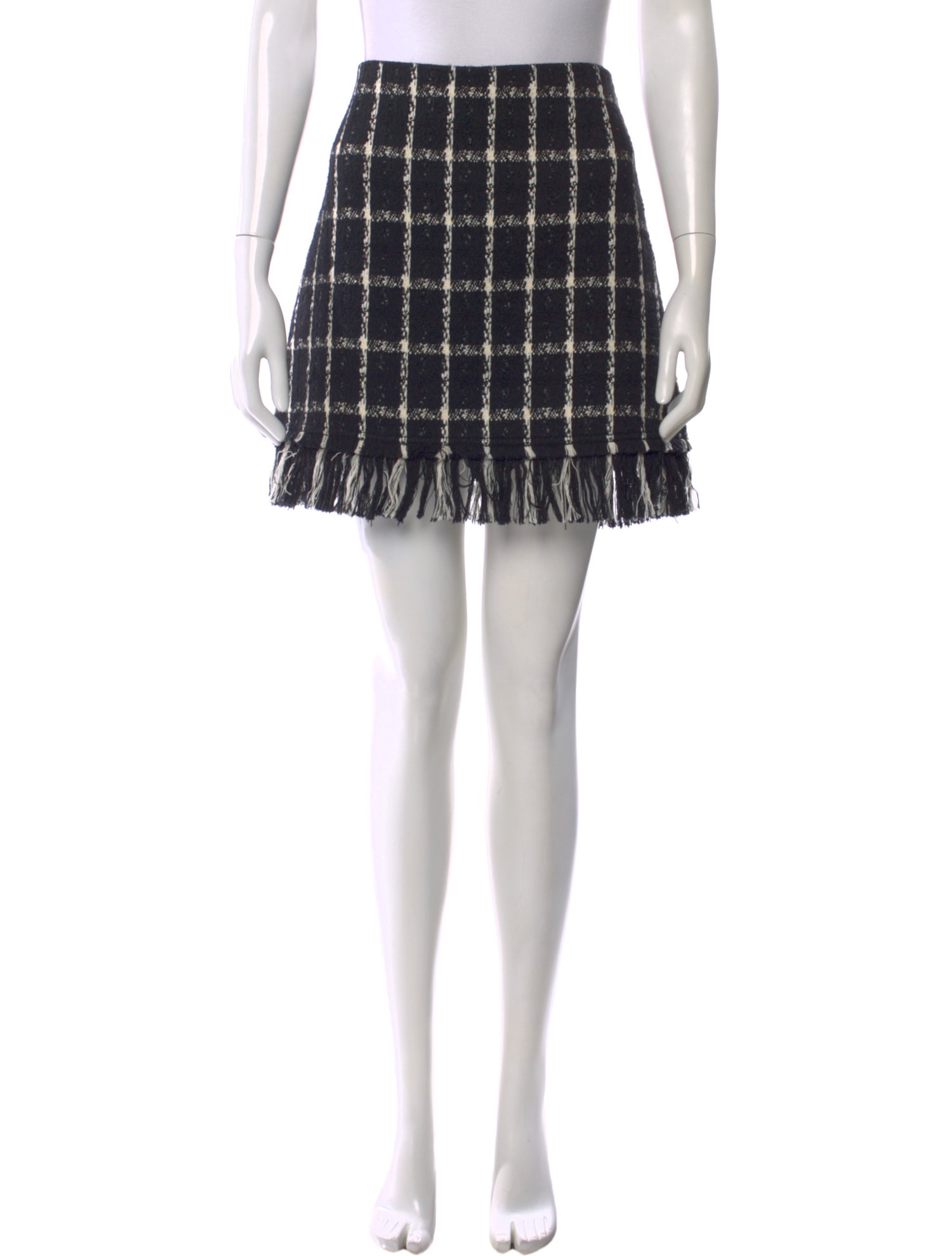 Tory Burch Plaid Print Mini Skirt