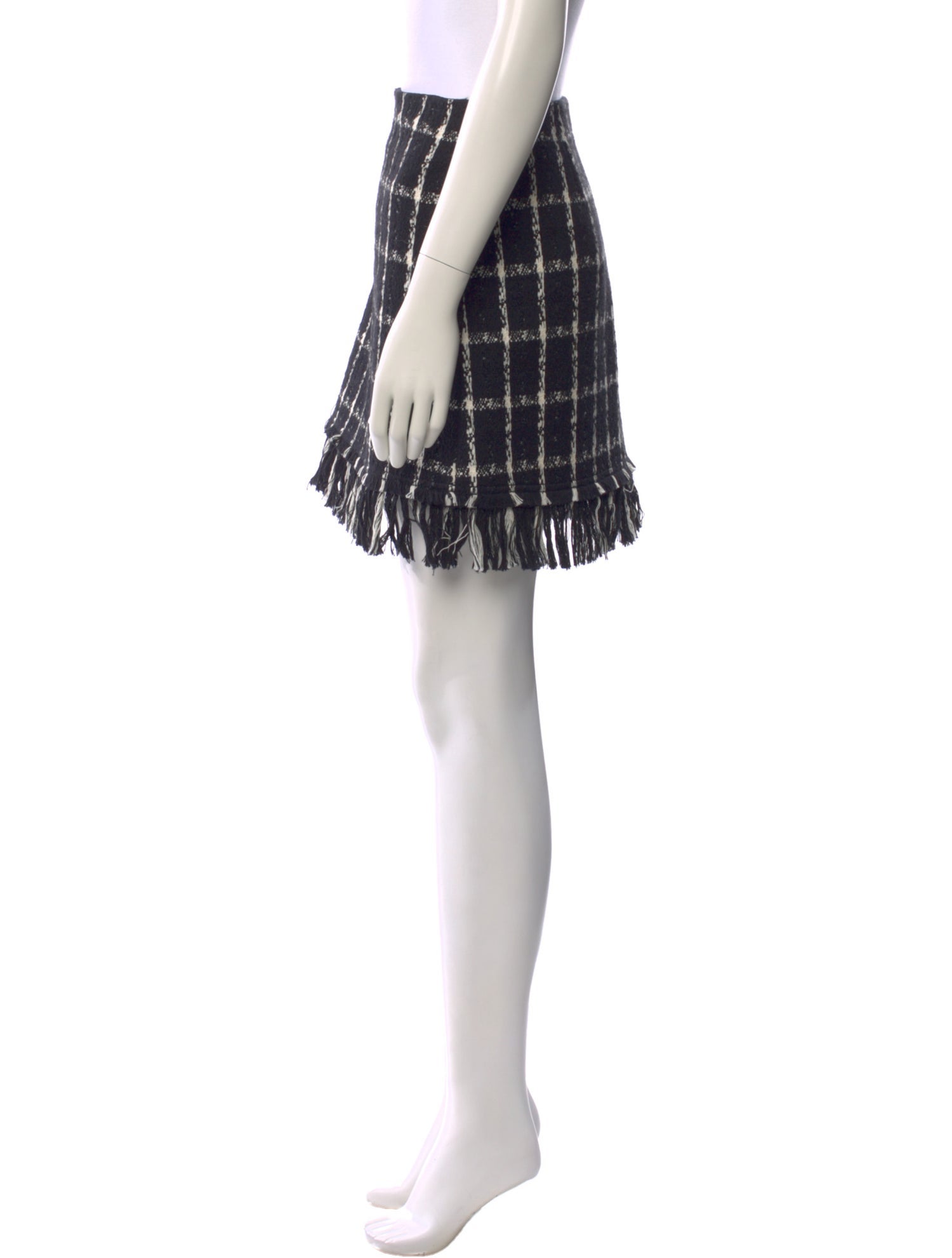 Tory Burch Plaid Print Mini Skirt