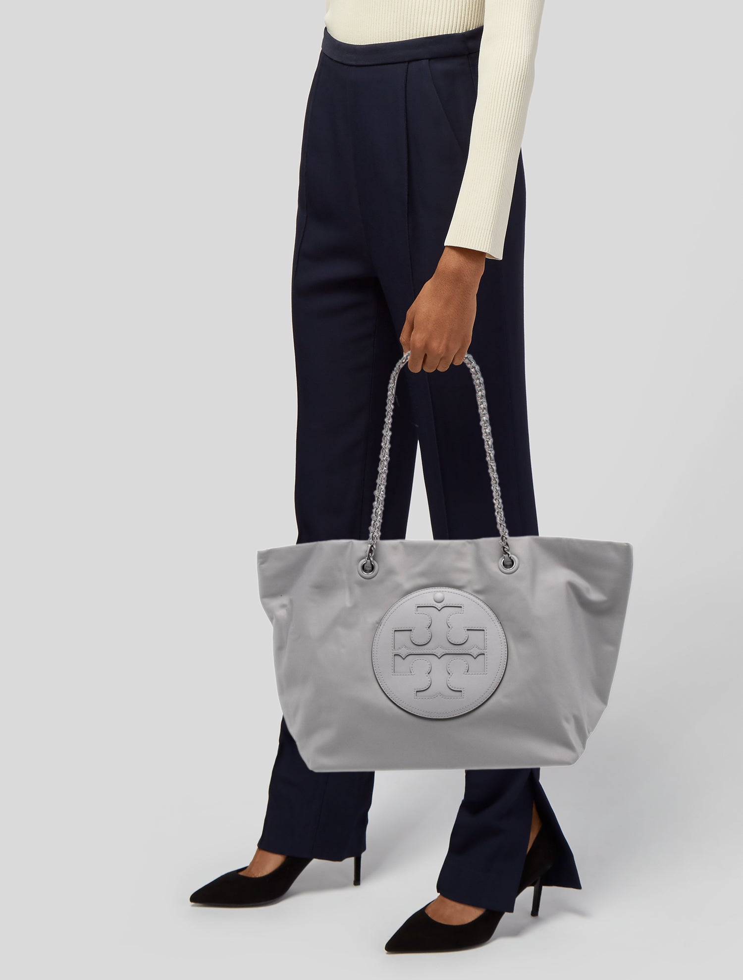 Tory Burch Nylon Tote - Grey Totes, Handbags - WTO819739 | The