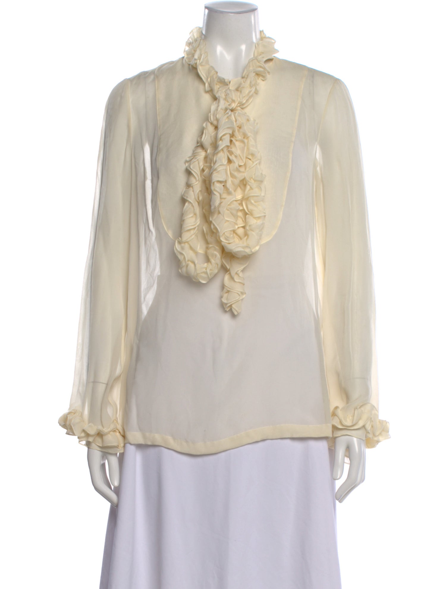 Tory Burch Silk Long Sleeve Blouse
