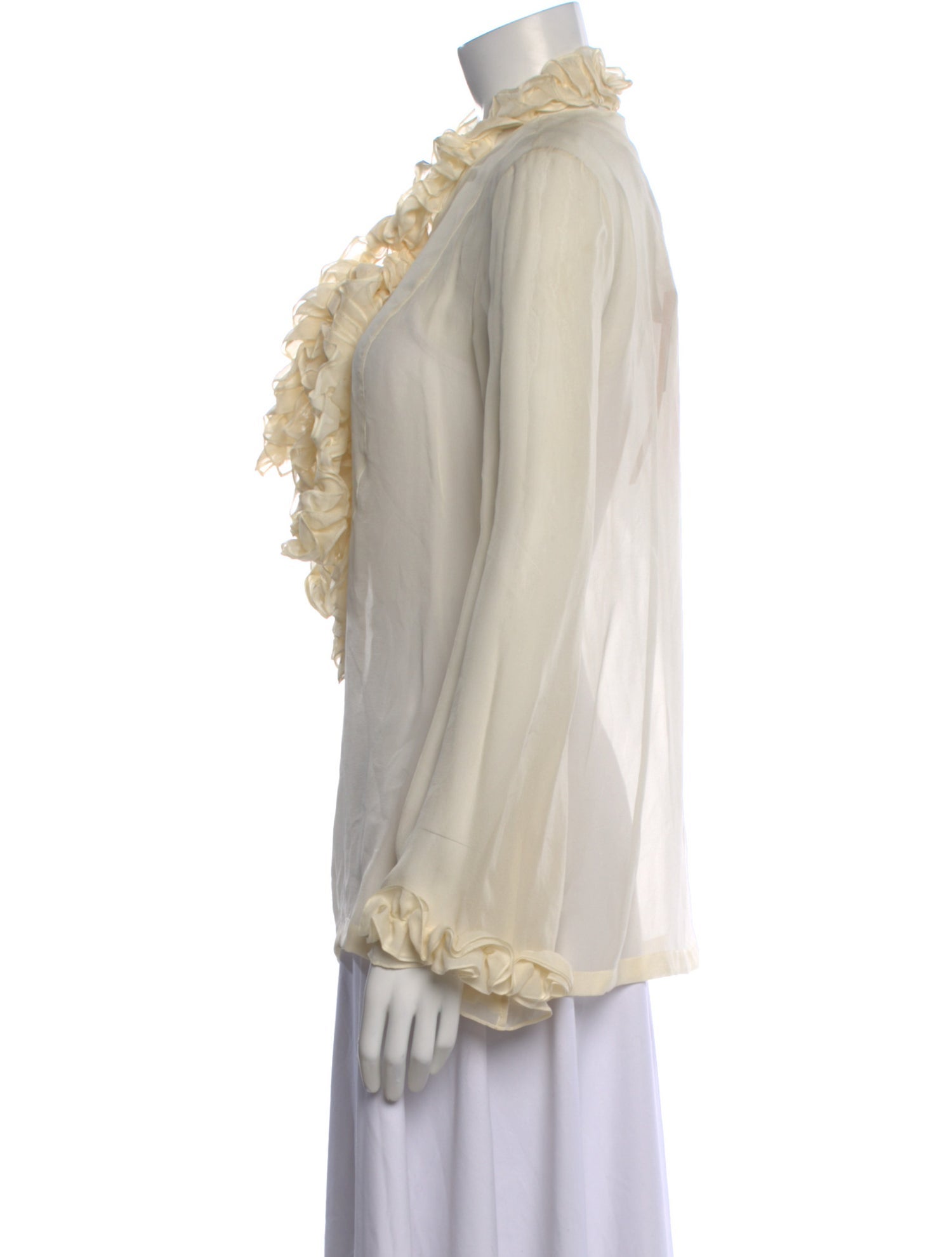 Tory Burch Silk Long Sleeve Blouse