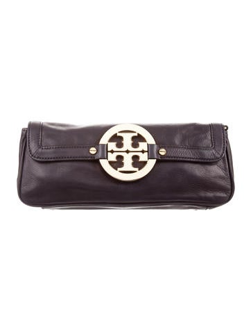 Tory Burch Smooth Leather Clutch