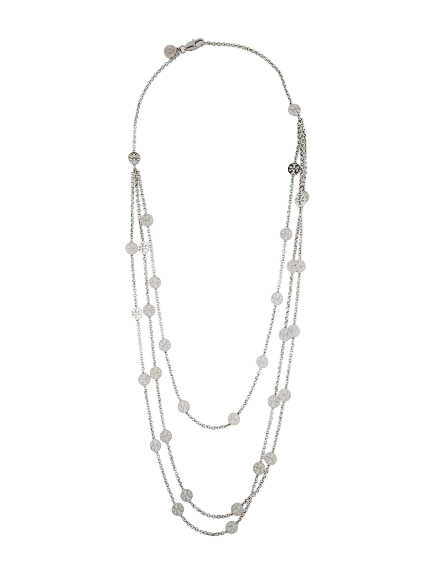 Tory Burch Logo Muti-Strand Necklace