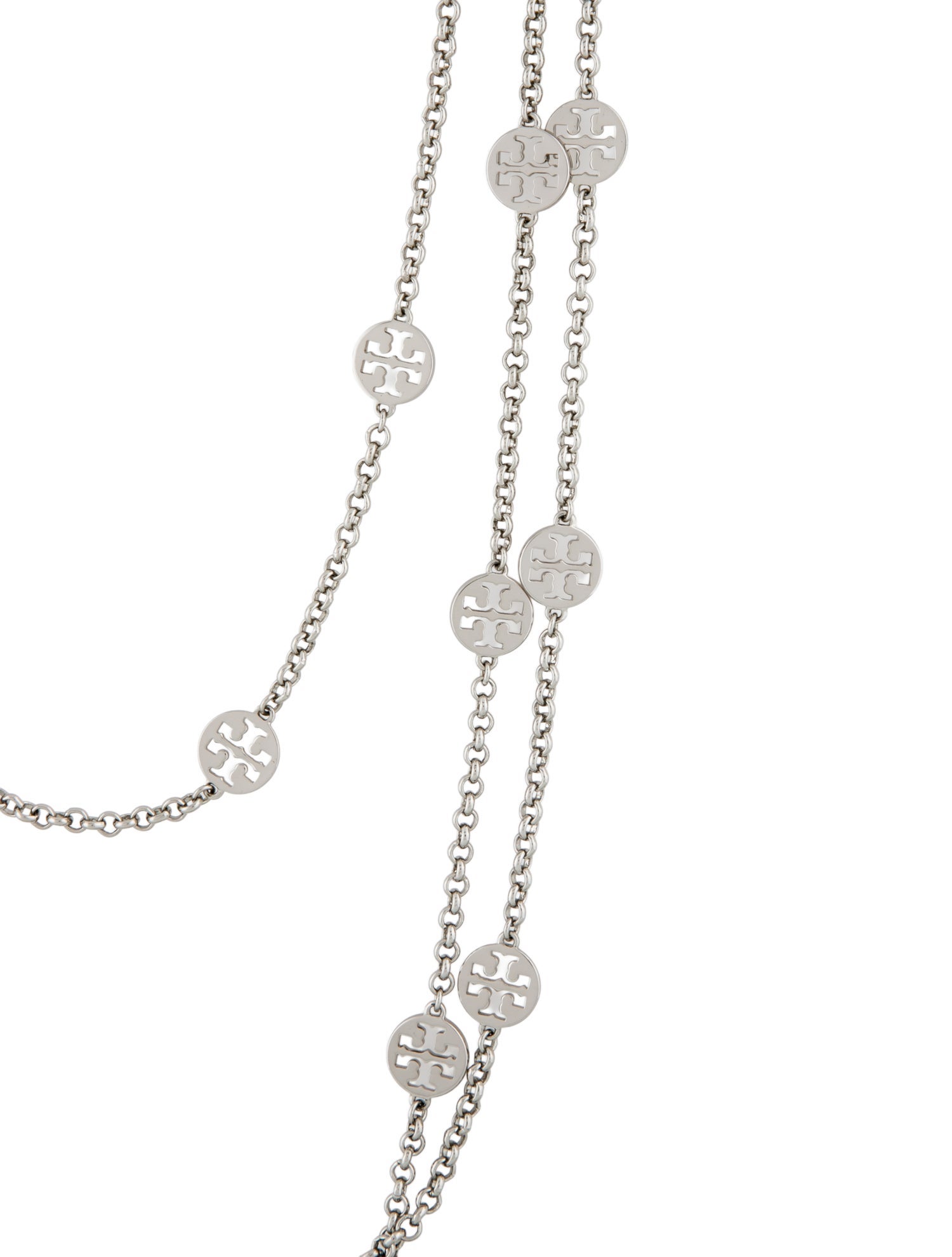 Tory Burch Logo Muti-Strand Necklace