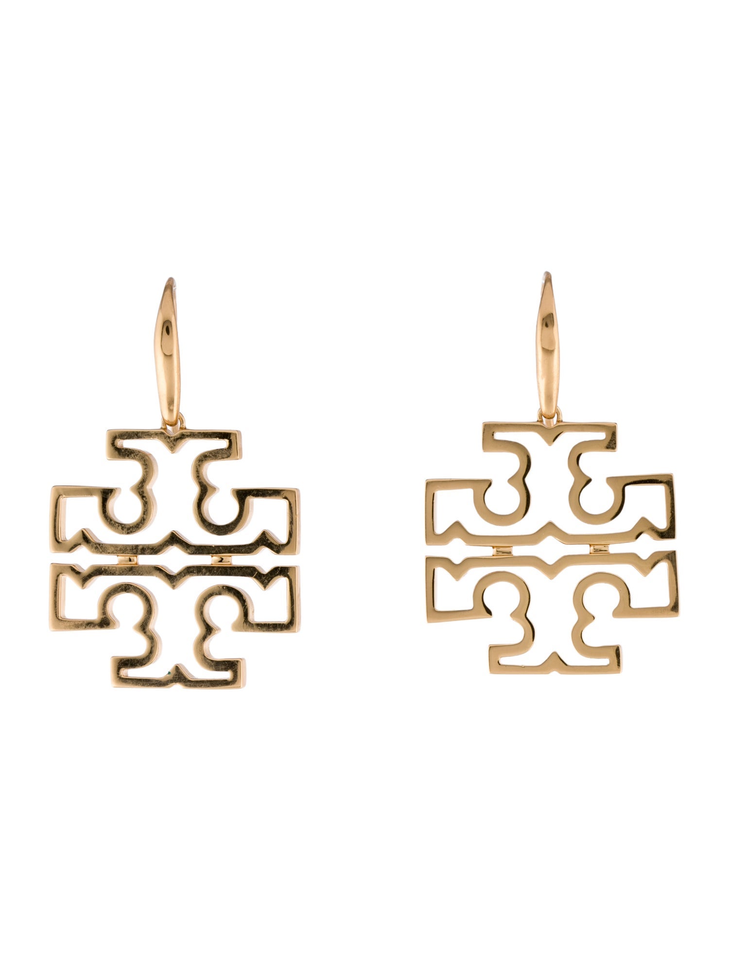 Tory Burch Britten Logo Drop Earrings