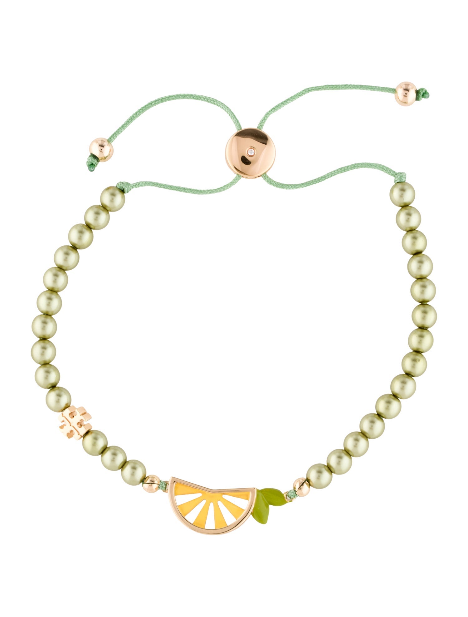 Tory Burch Lime Beaded Bracelet