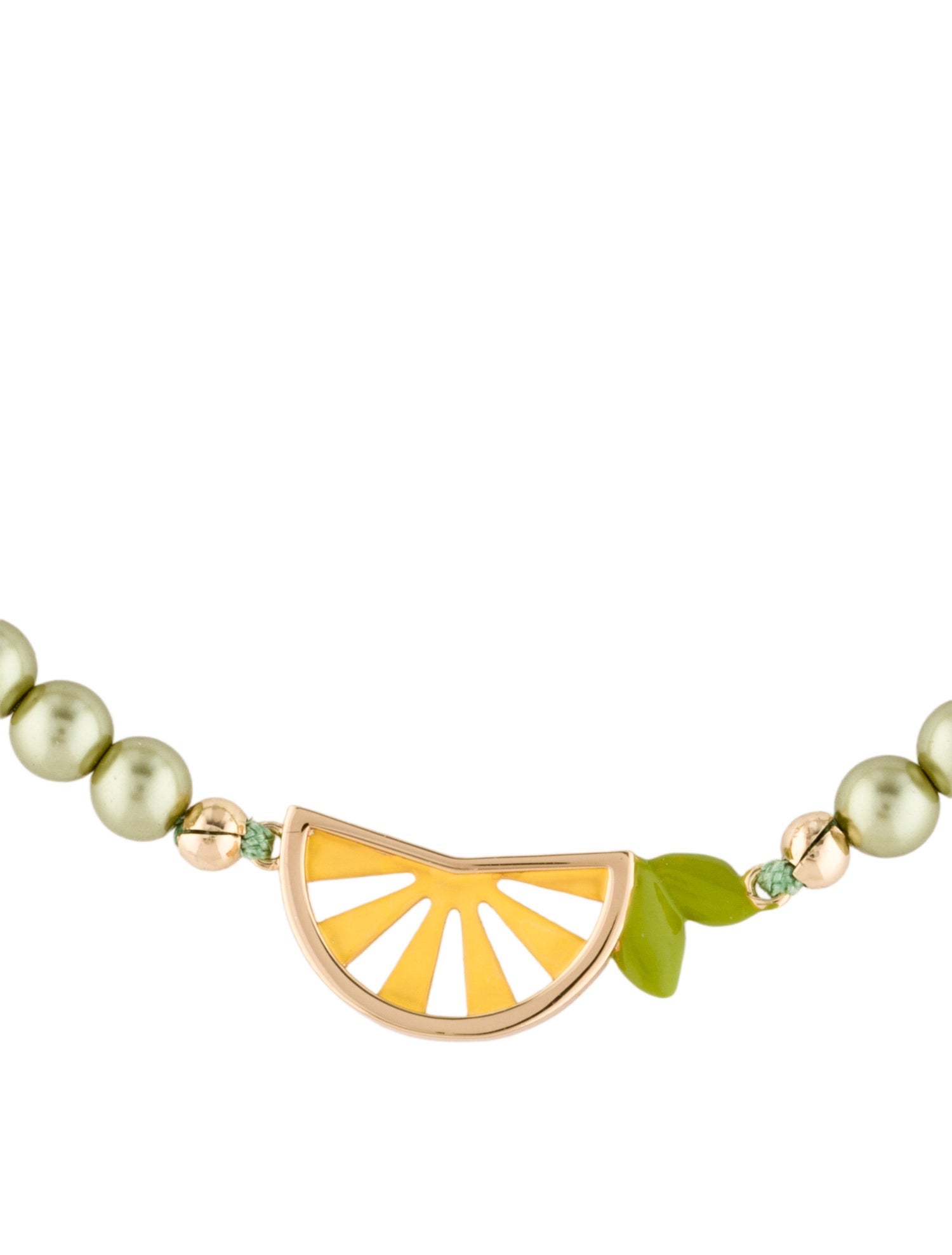 Tory Burch Lime Beaded Bracelet