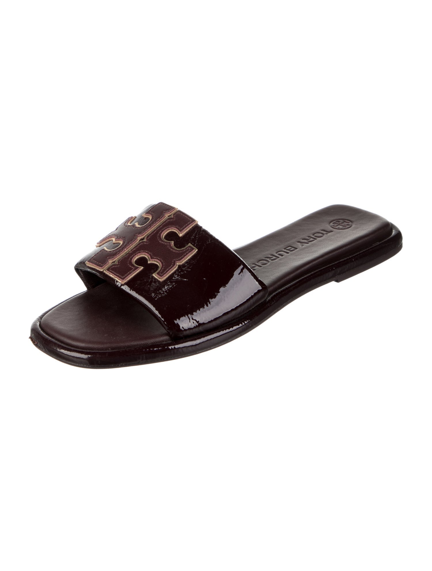 Tory Burch Patent Leather Printed Flats