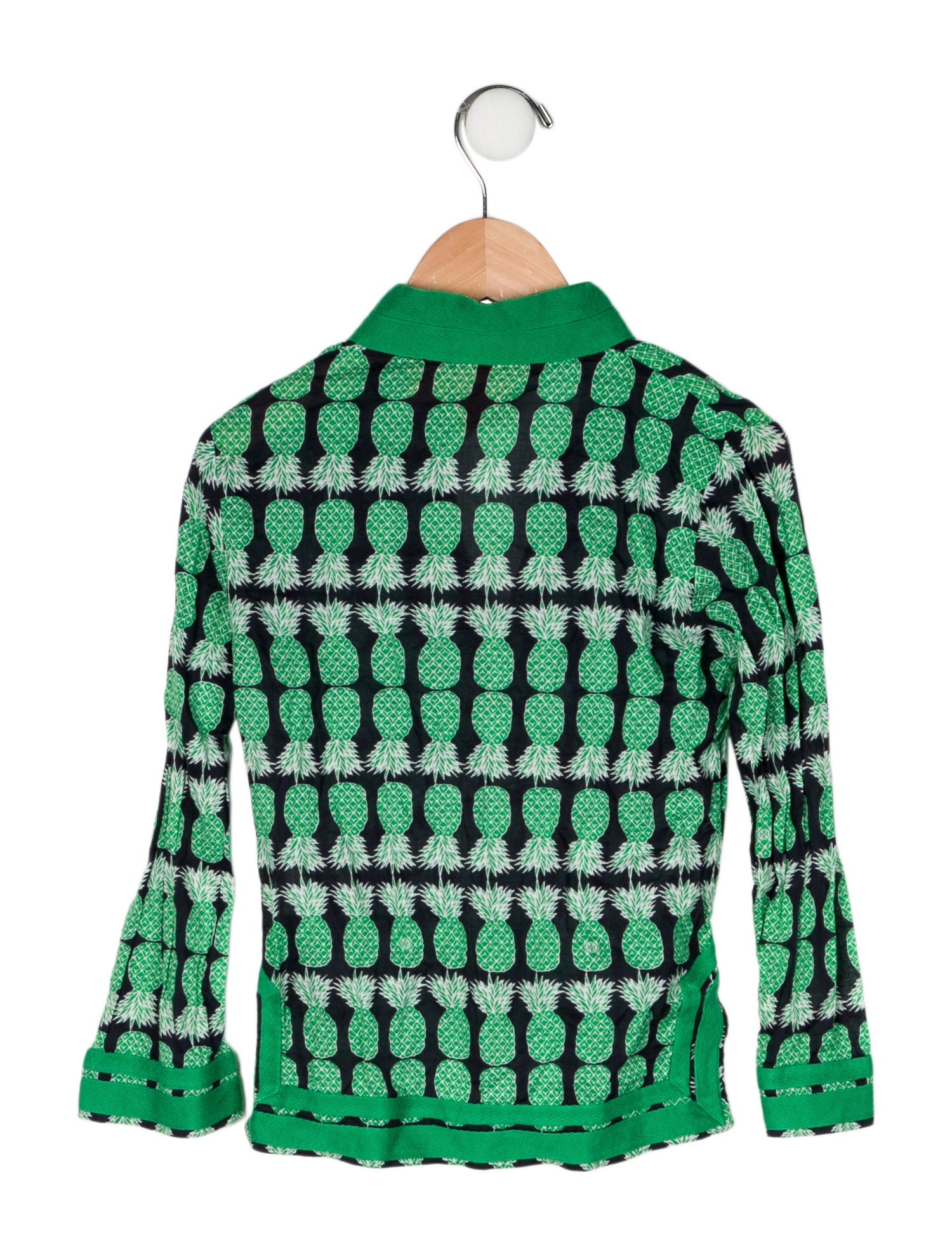Tory Burch Printed Button Up Top