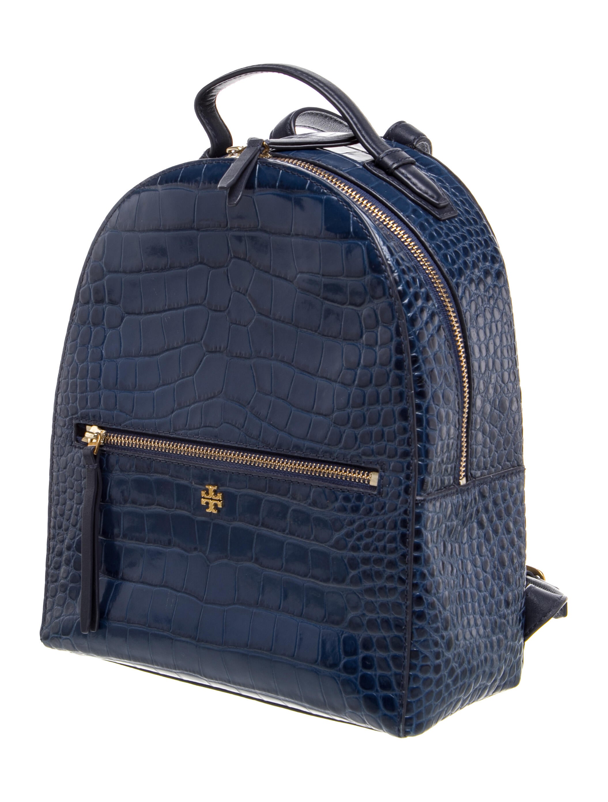 Tory Burch Embossed Leather Backpack