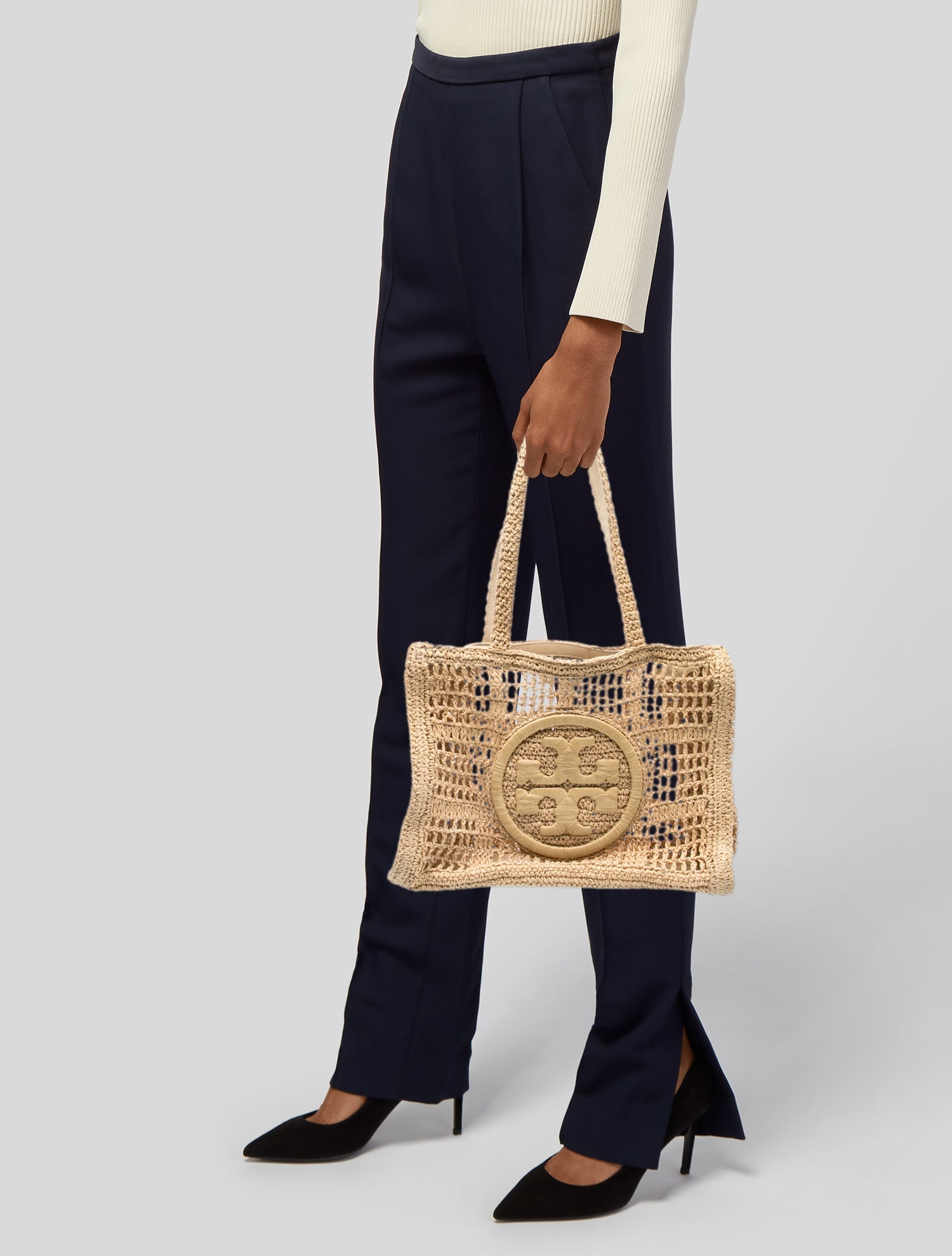 Tory Burch Straw Shoulder Bag