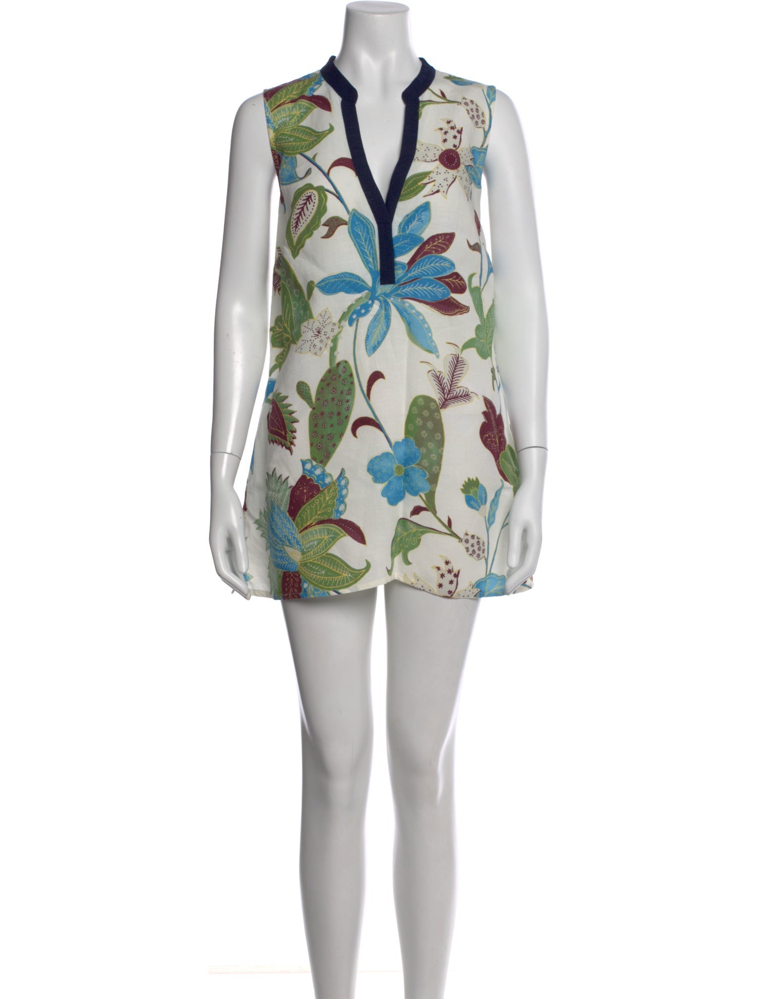 Tory Burch Floral Print Mini Dress