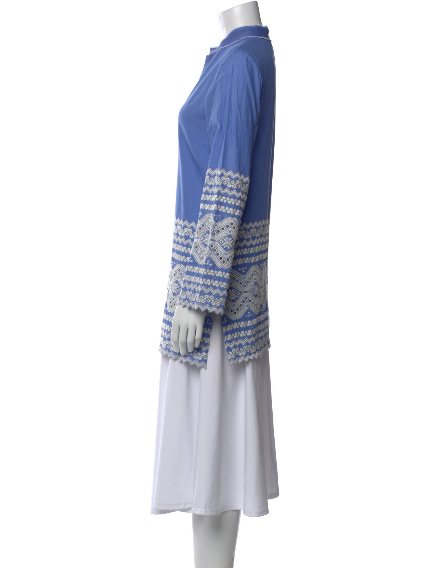 Tory Burch Patterned Long Sleeve Tunic
