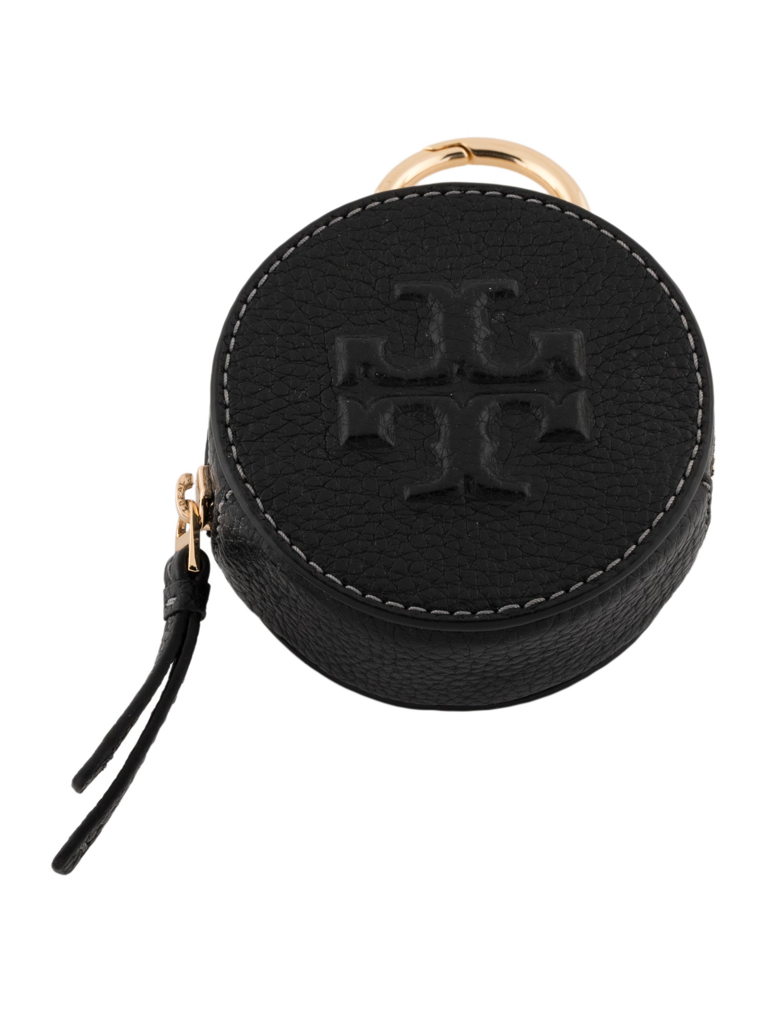 Tory Burch Leather Coin Purse Keychain