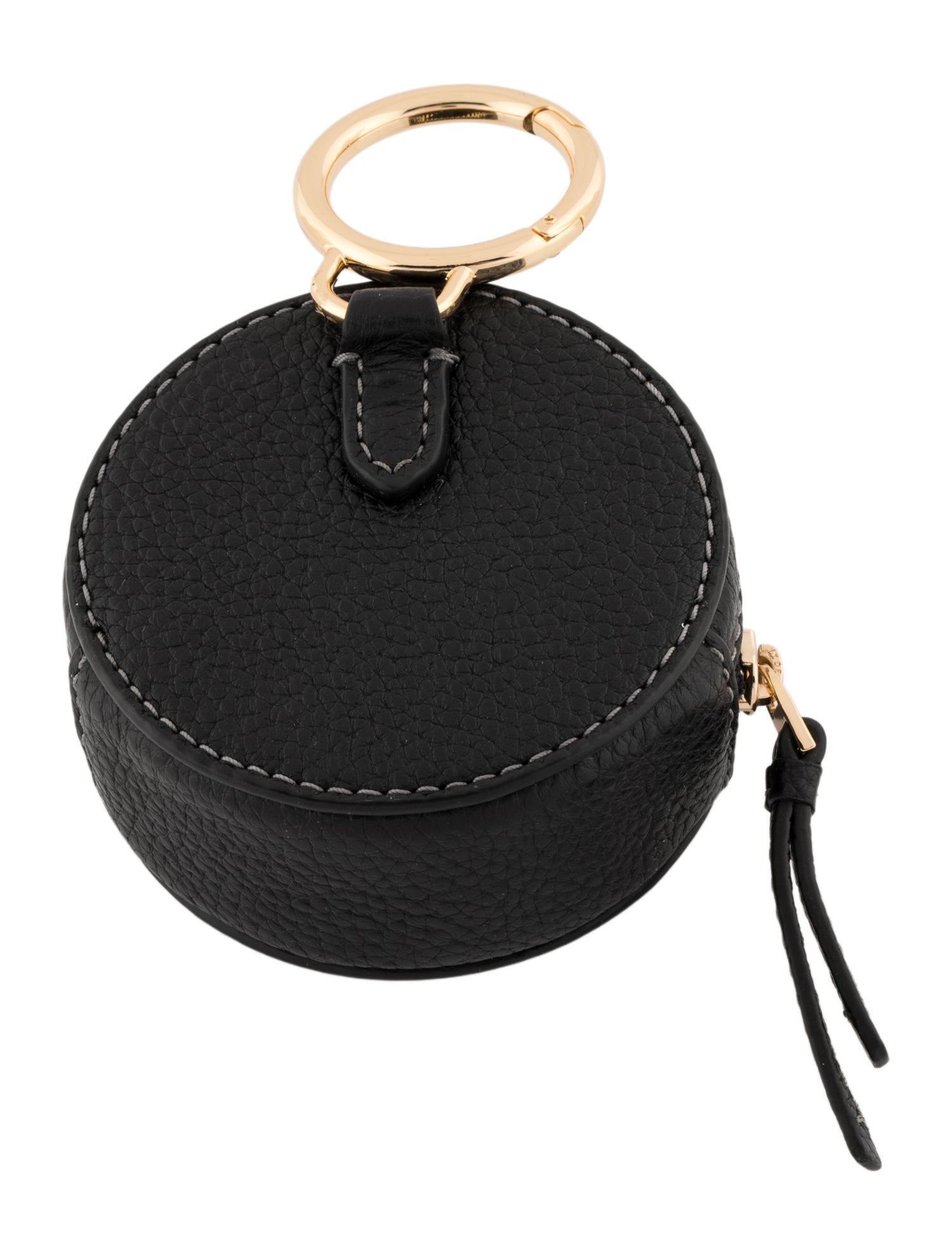 Tory Burch Leather Coin Purse Keychain