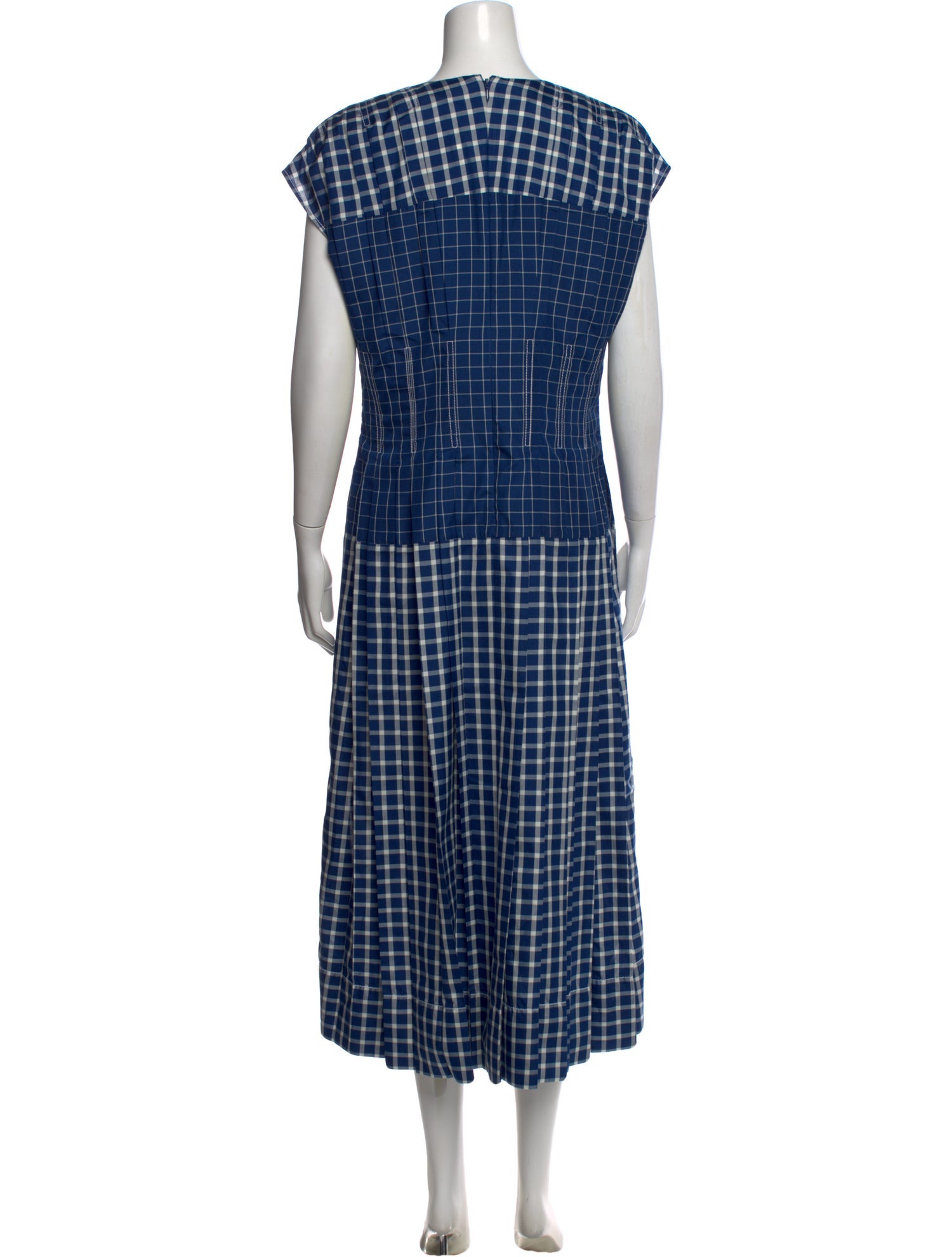 blue tory burch dress Tory Burch Ramona Fit & Flare Dress Floral Blue Silk Blend celeb Runway 6 $450