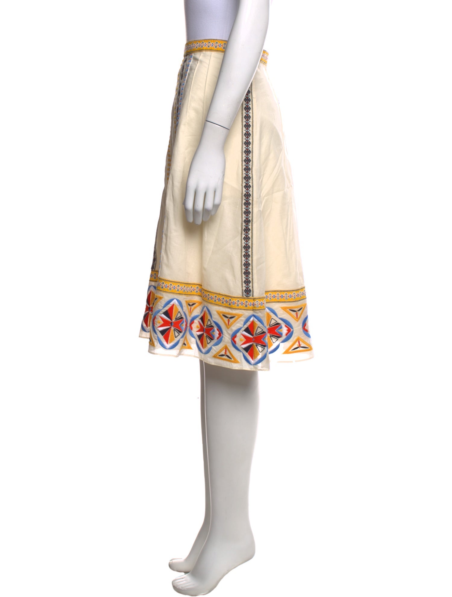 Tory Burch Printed Midi Length Skirt