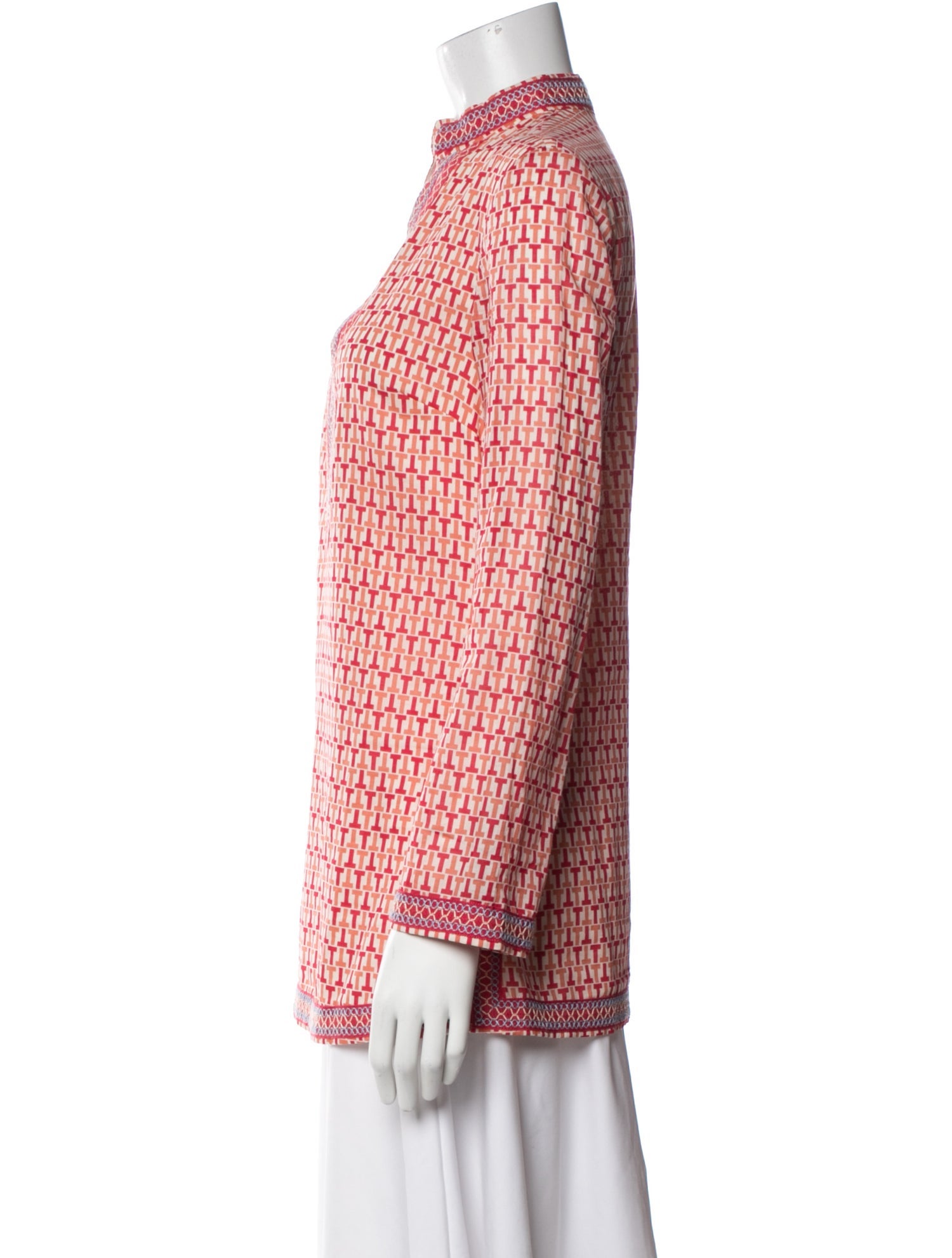 Tory Burch Printed V-Neck Tunic
