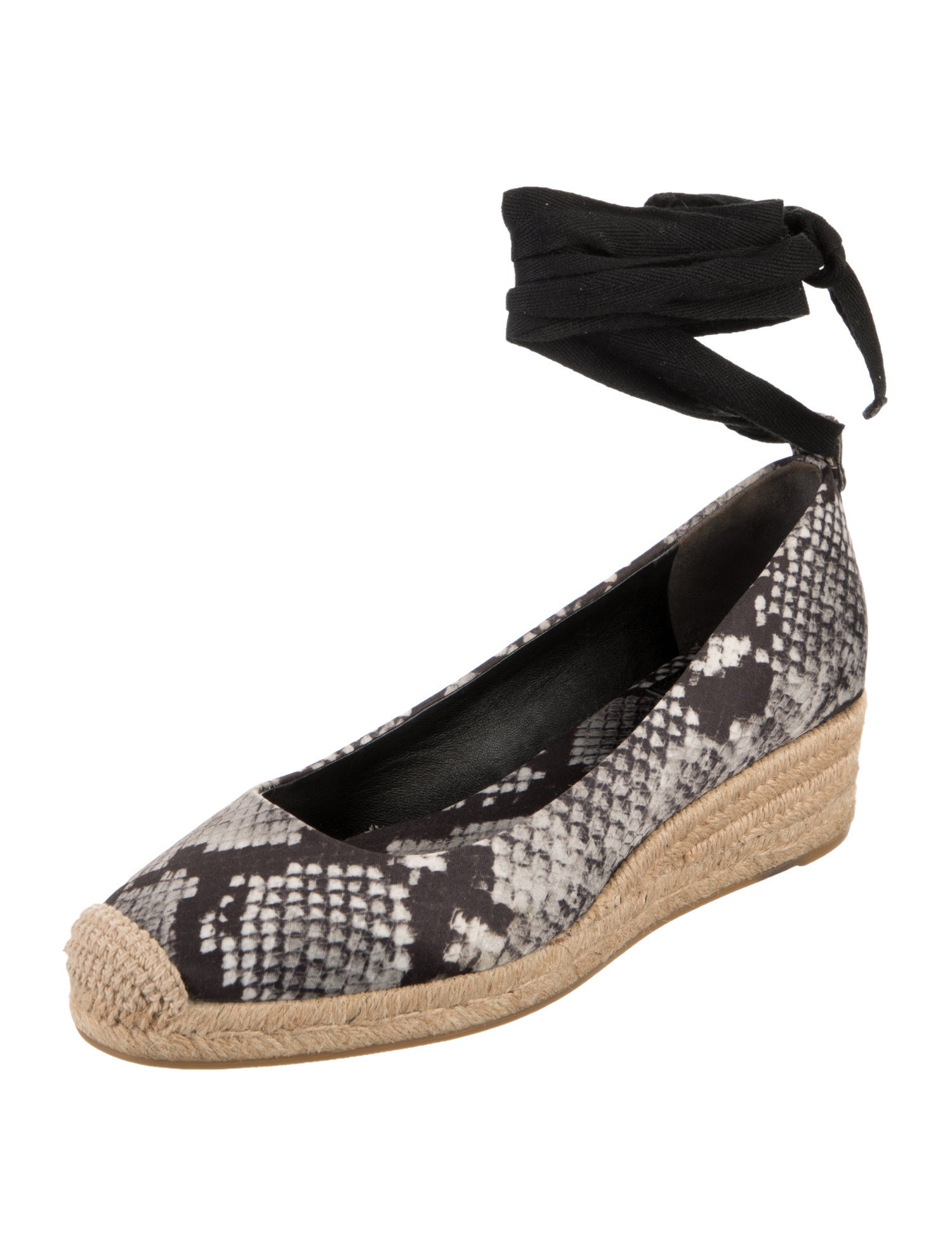 Tory Burch Satin Animal Print Pumps
