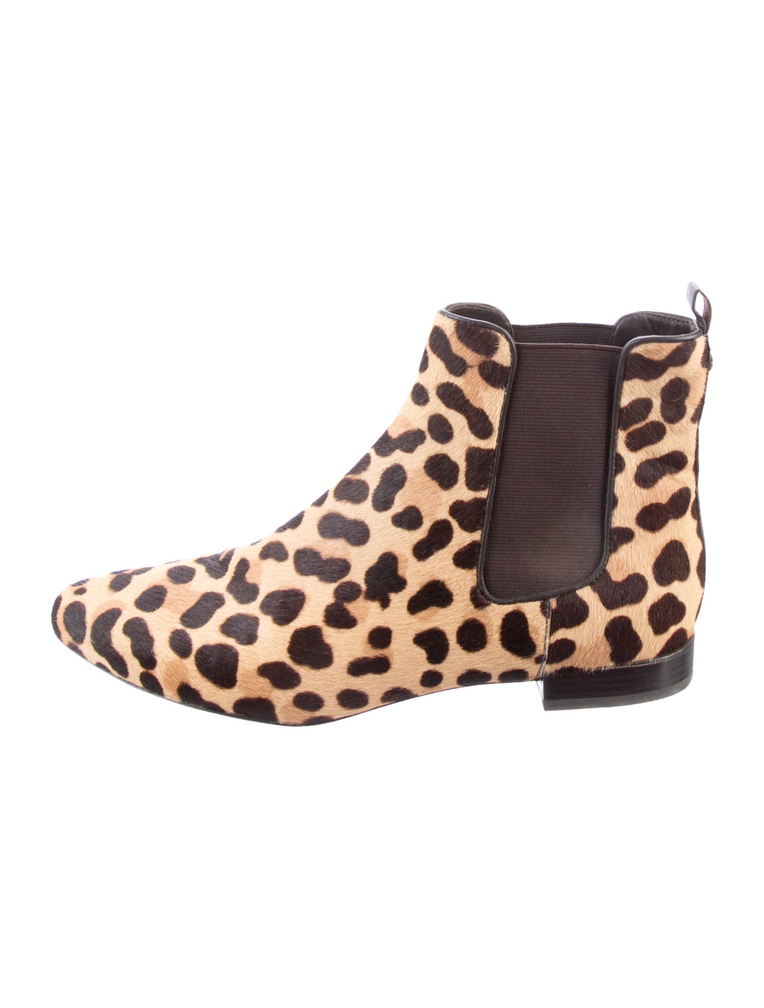 Tory Burch Ponyhair Animal Print Chelsea Boots