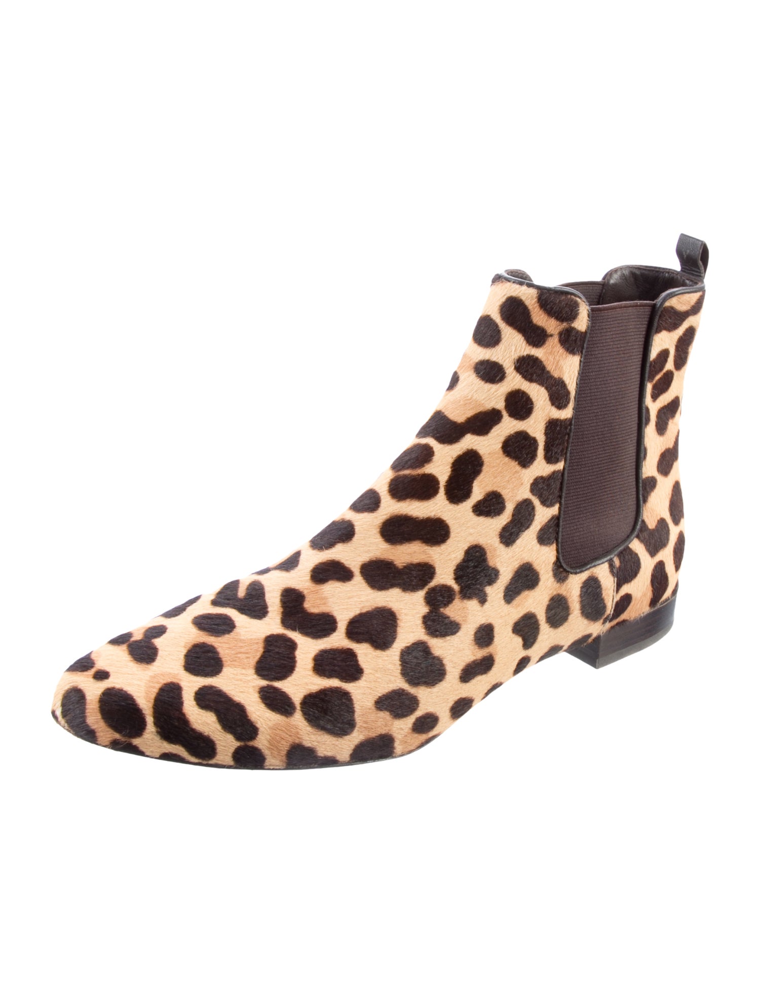 Tory Burch Ponyhair Animal Print Chelsea Boots
