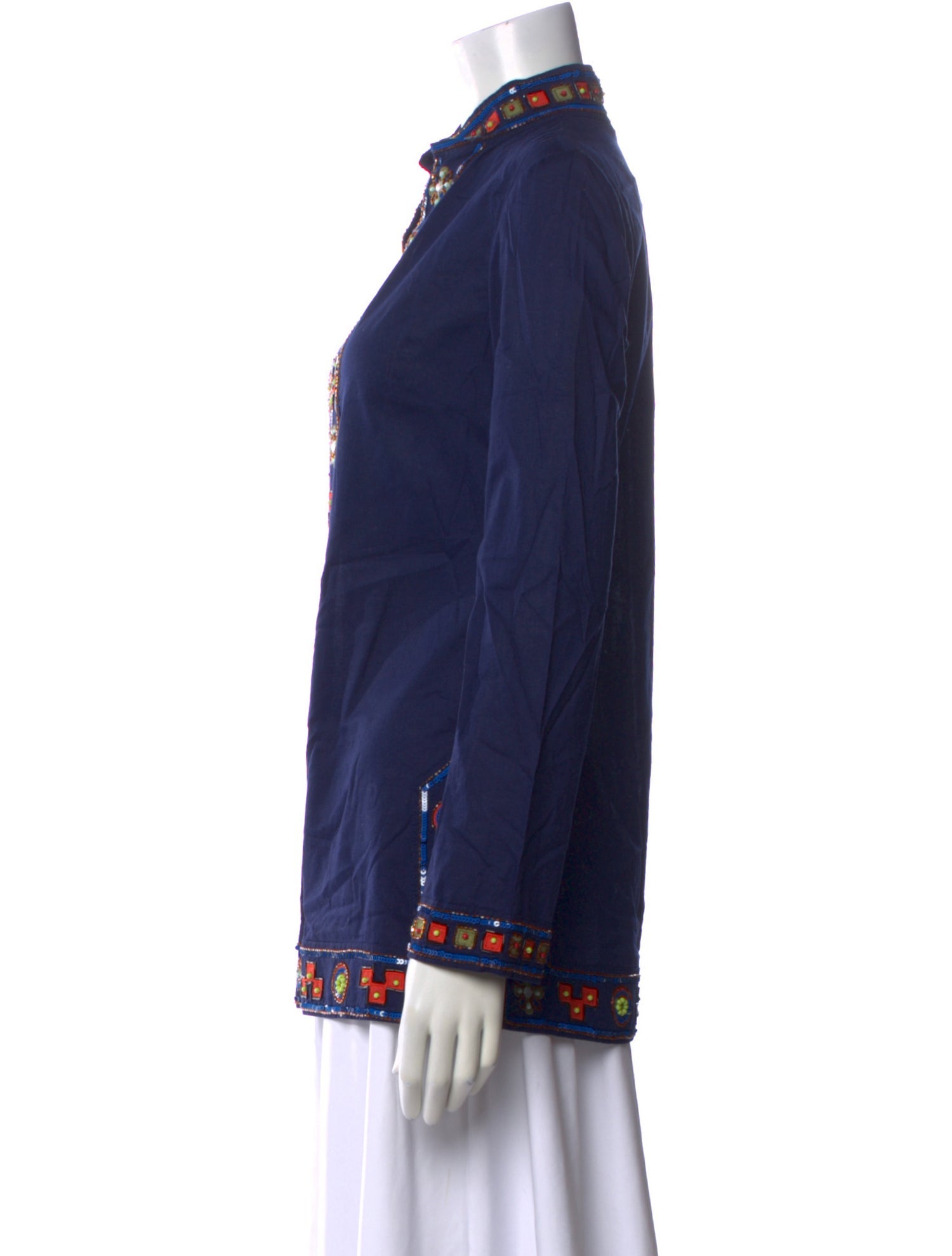 Tory Burch Printed V-Neck Tunic