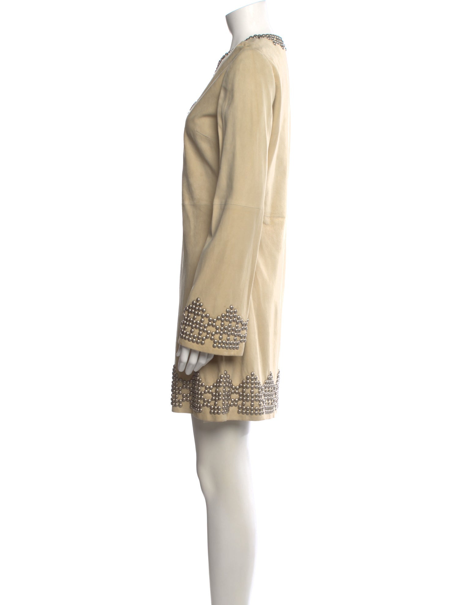 Tory Burch Leather Mini Dress
