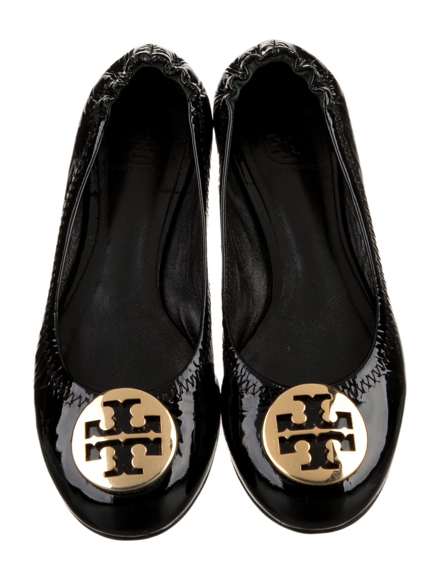 Tory Burch Girls' Patent Leather Ballet Flat