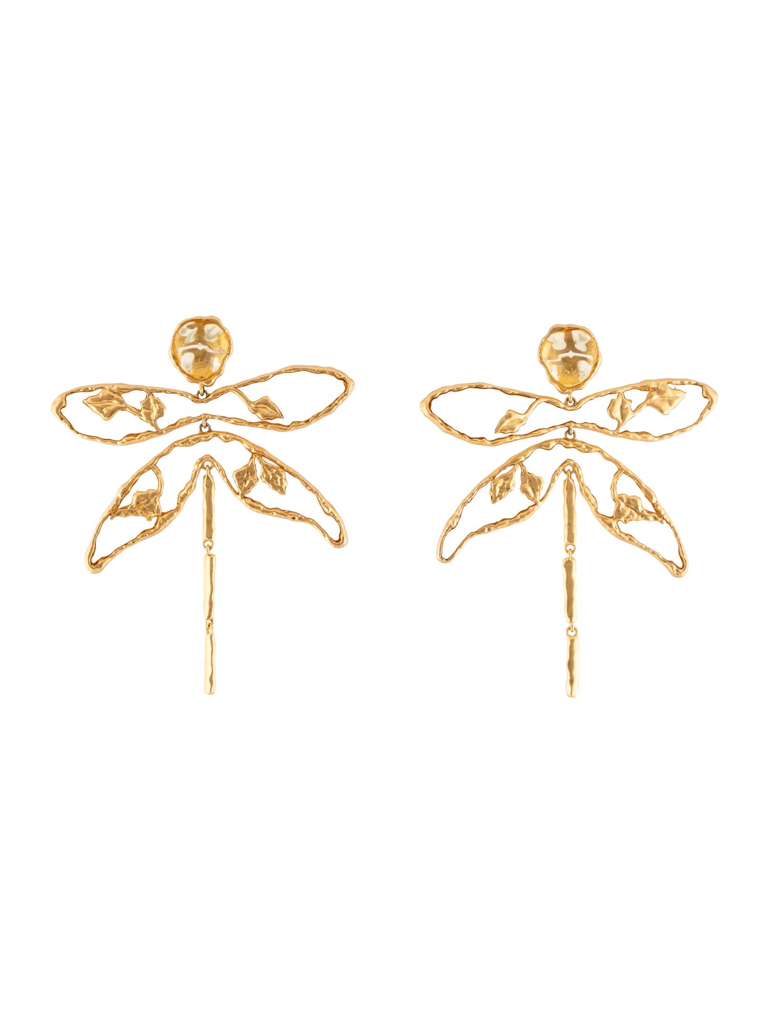 Tory Burch Resin Dragonfly Drop Earrings